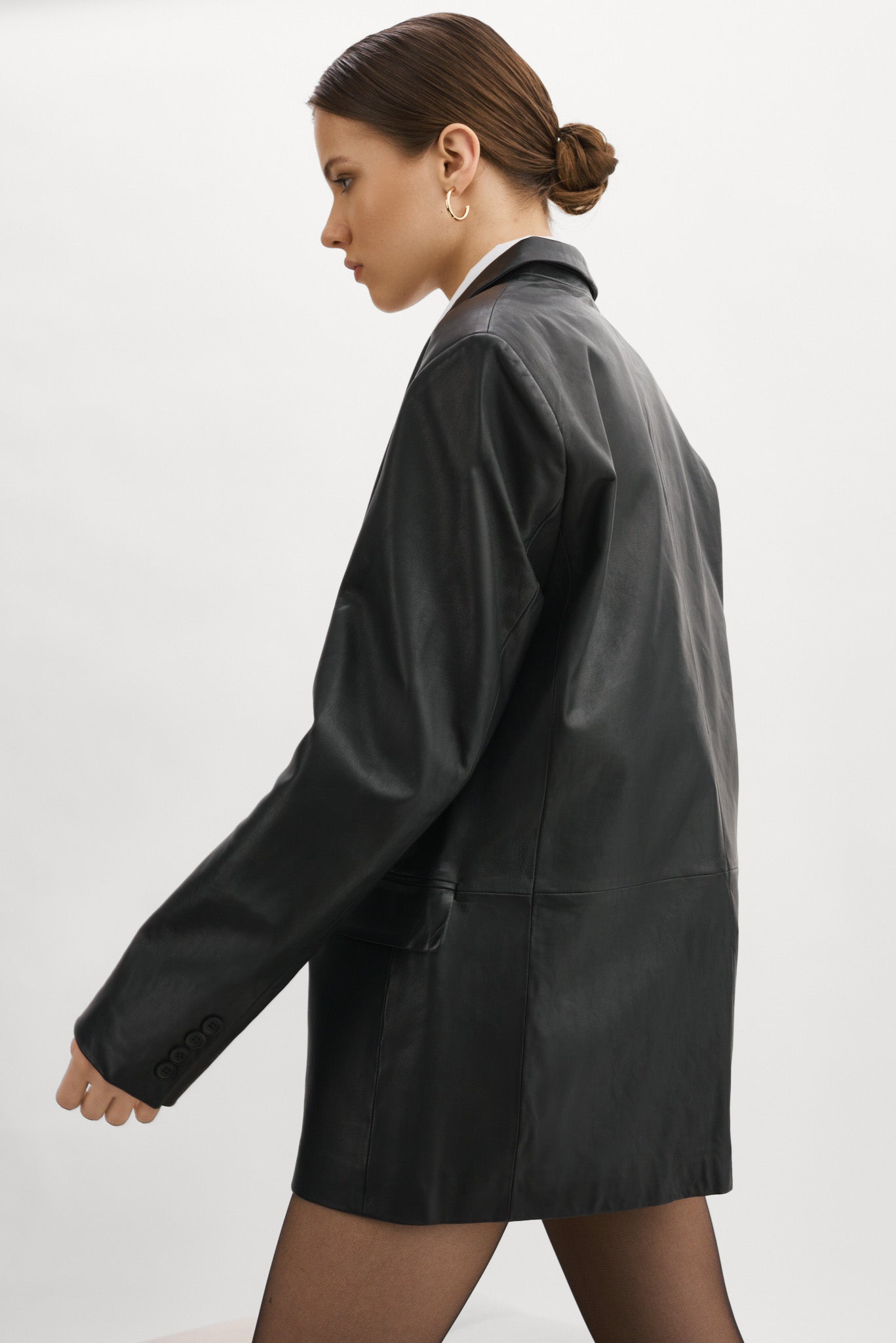 FELINA | Oversized Leather Blazer