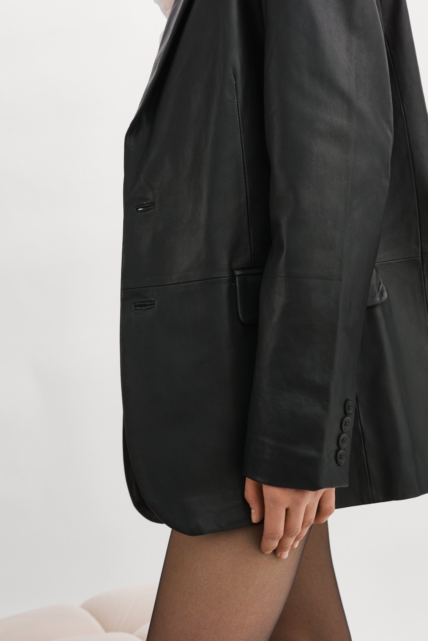 FELINA | Oversized Leather Blazer