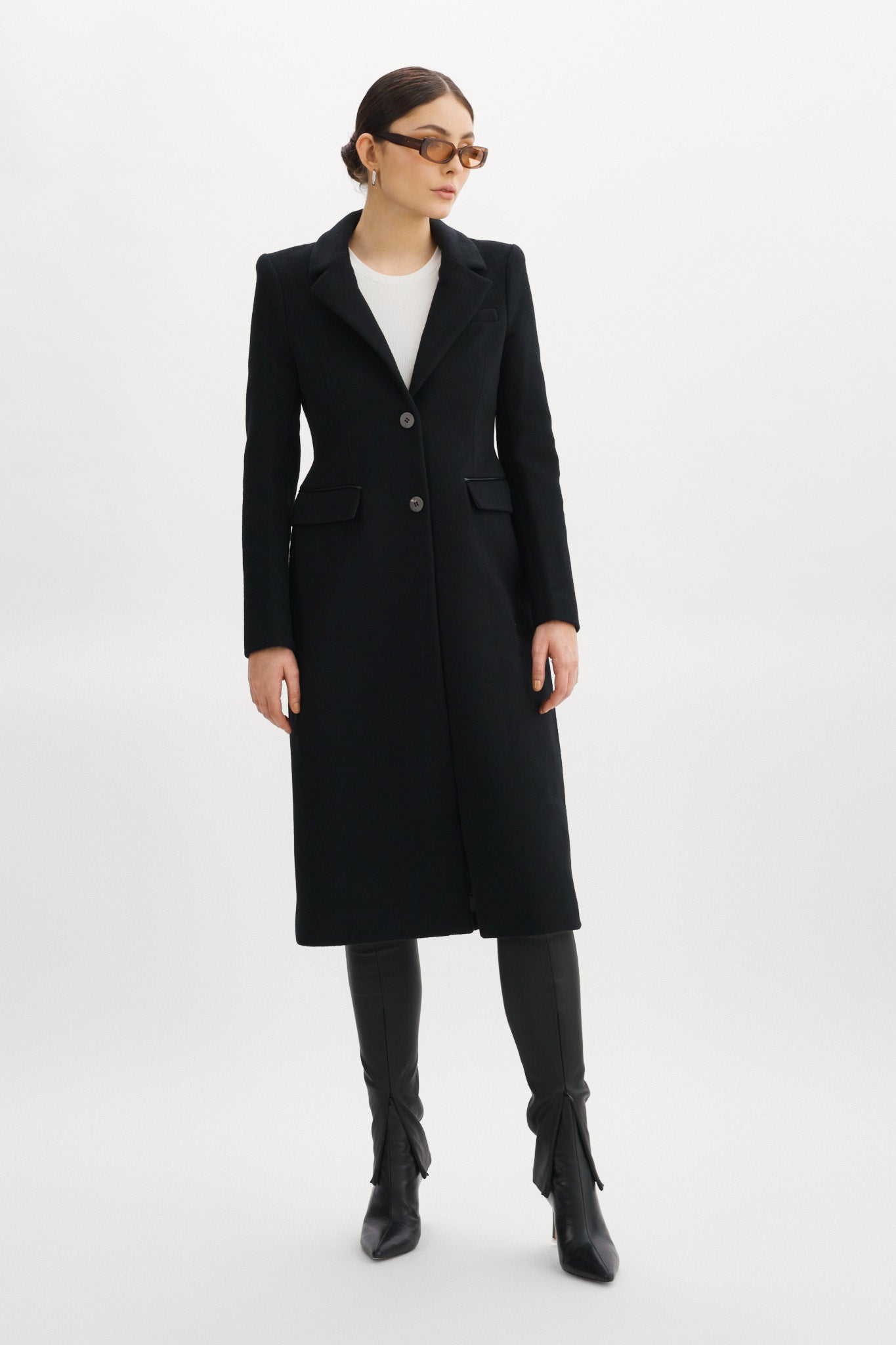 MALVA | Hourglass Wool Coat