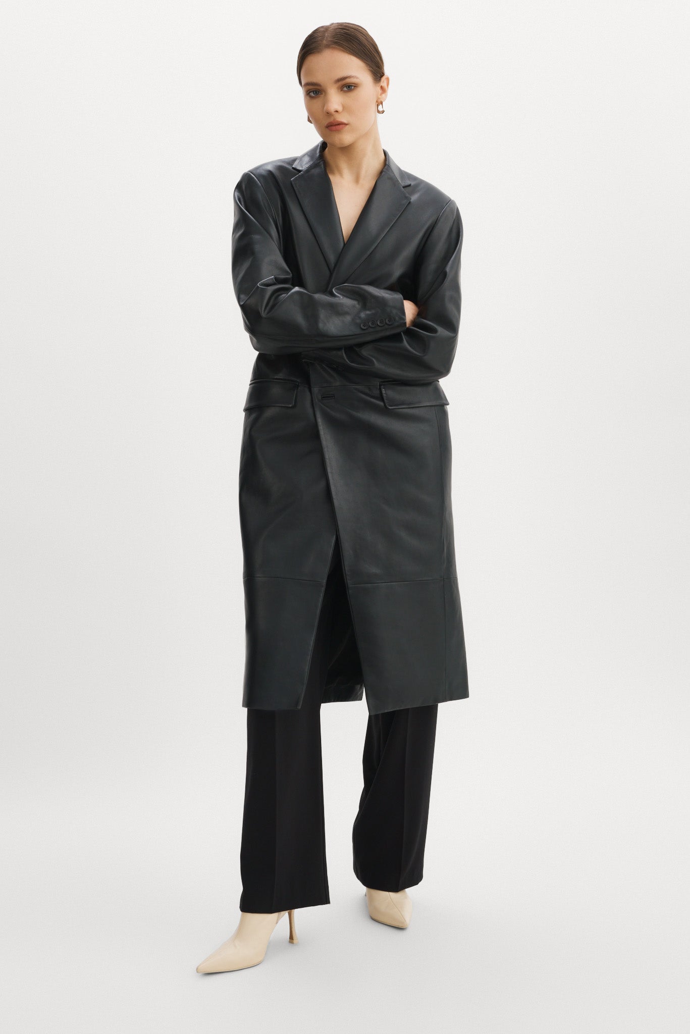 WILHELMINA | Leather Trench