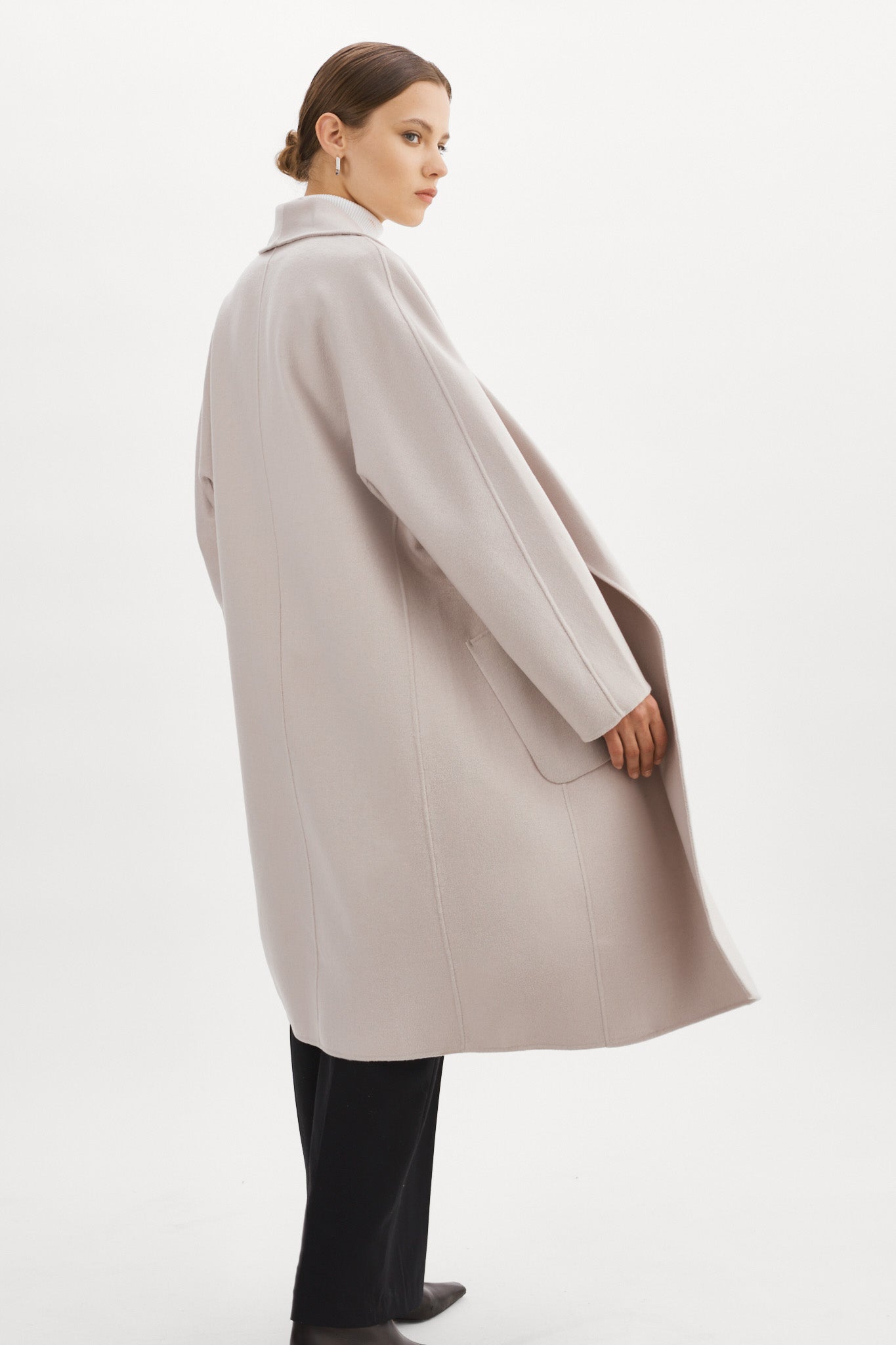 THARA | Shawl Collar Wool Coat