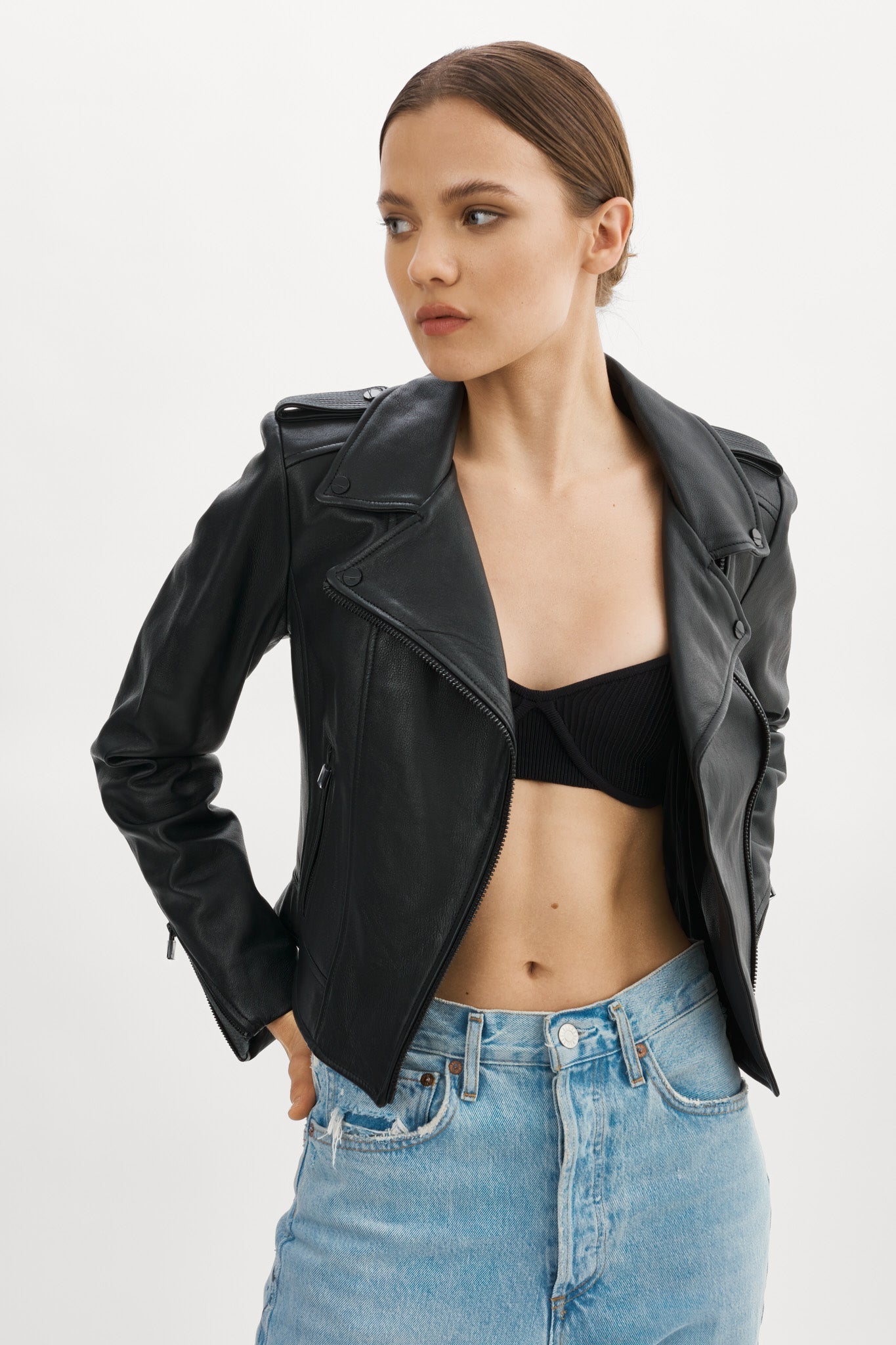 DONNA | Iconic Leather Biker Jacket