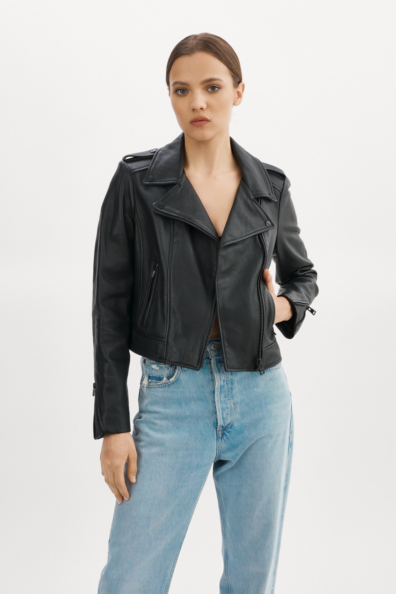 DONNA | Iconic Leather Biker Jacket