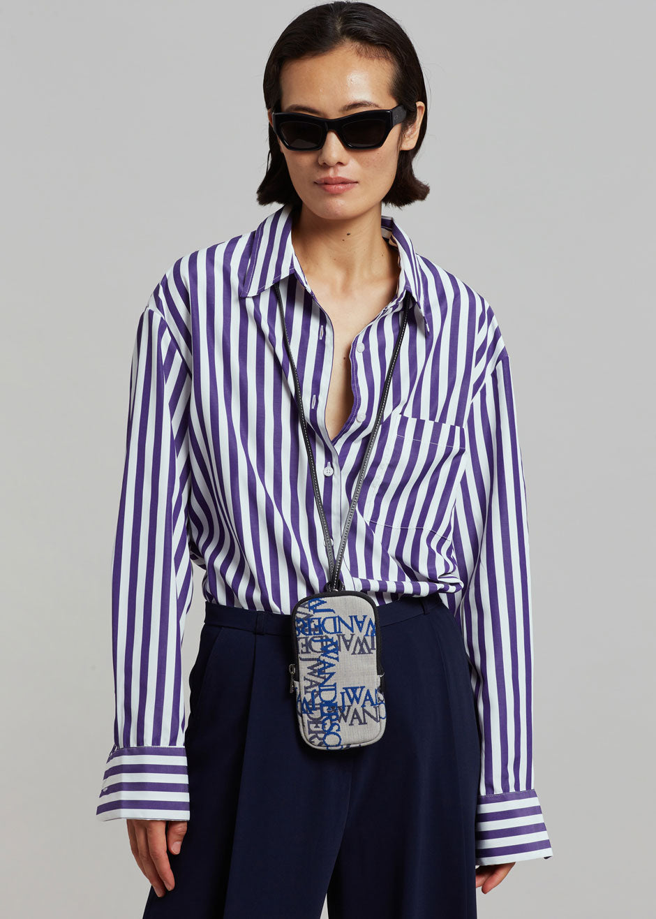 Lui Stripe Shirt - Deep Blue