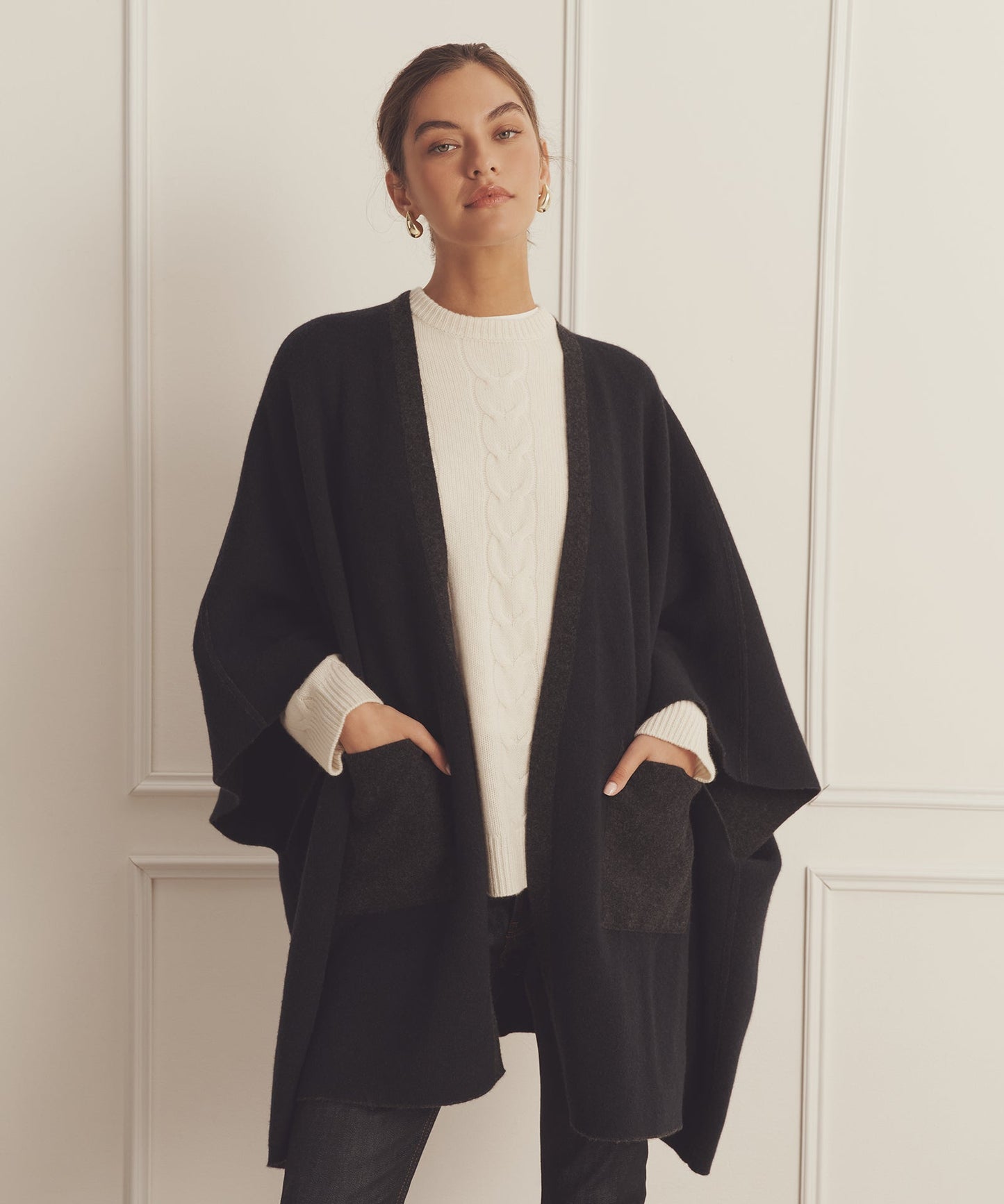 Super Luxe Cashmere Double Faced Poncho