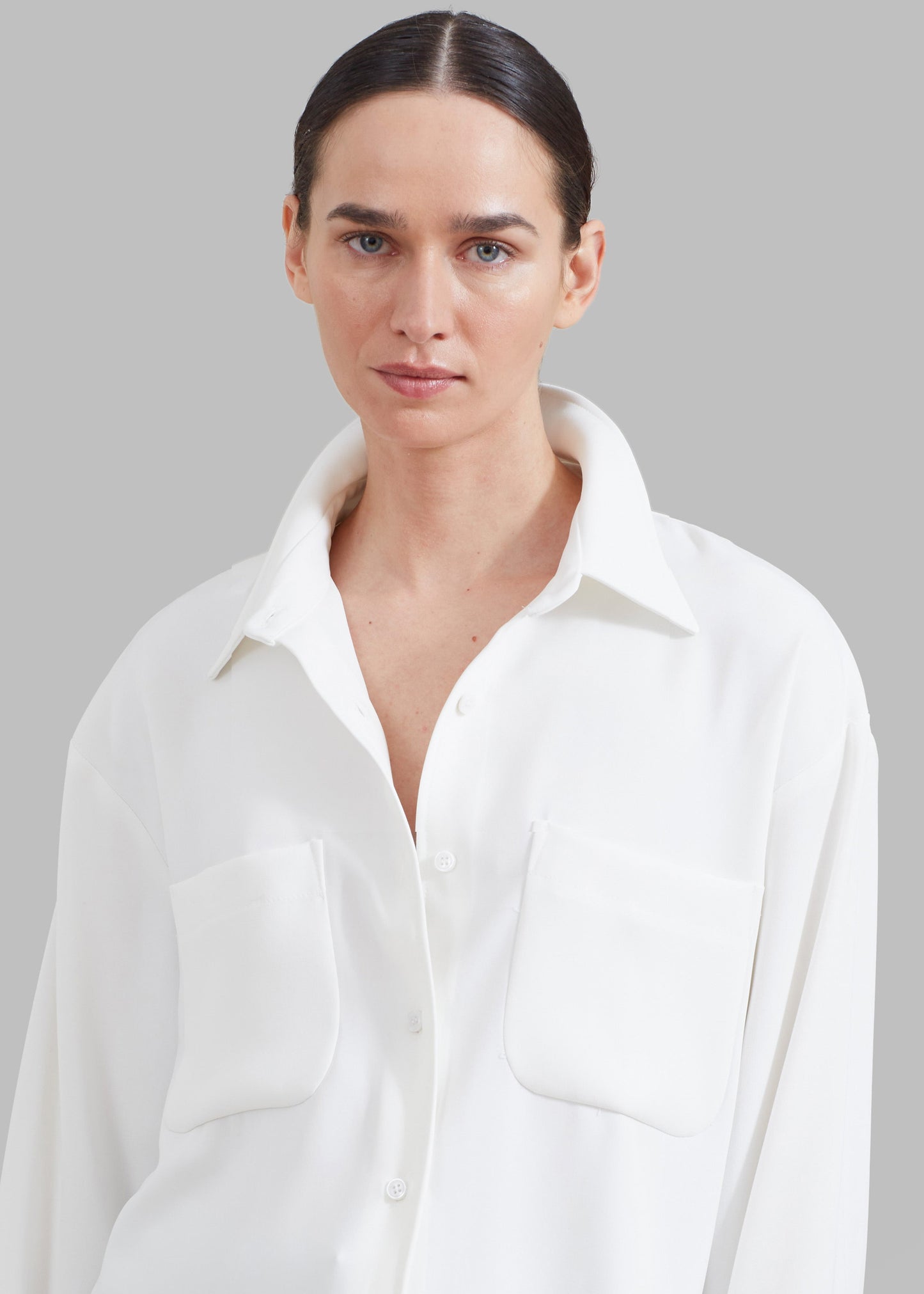 Macie Pocket Shirt - Ivory