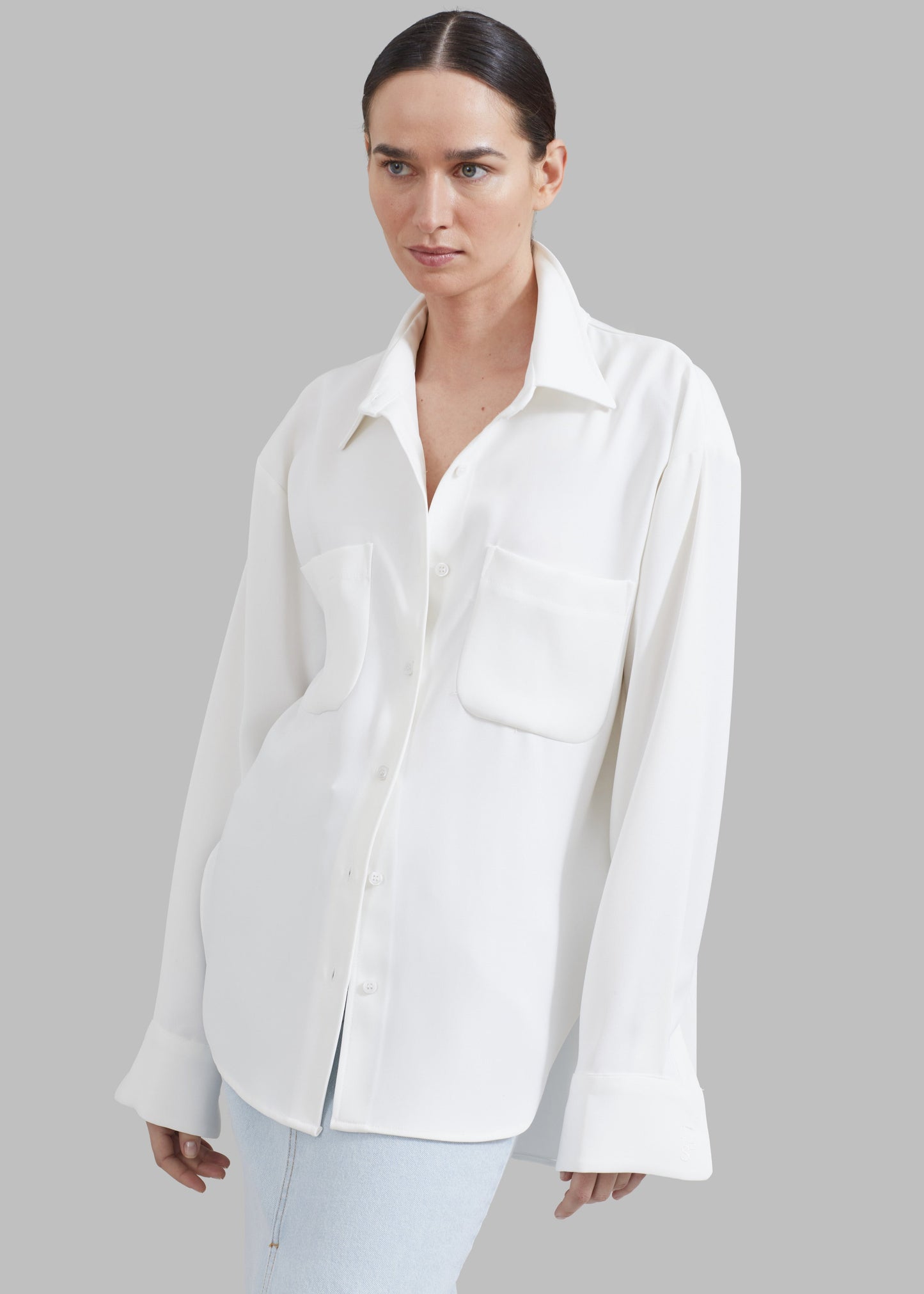 Macie Pocket Shirt - Ivory