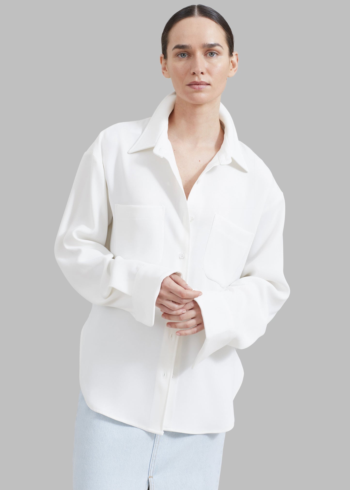 Macie Pocket Shirt - Ivory