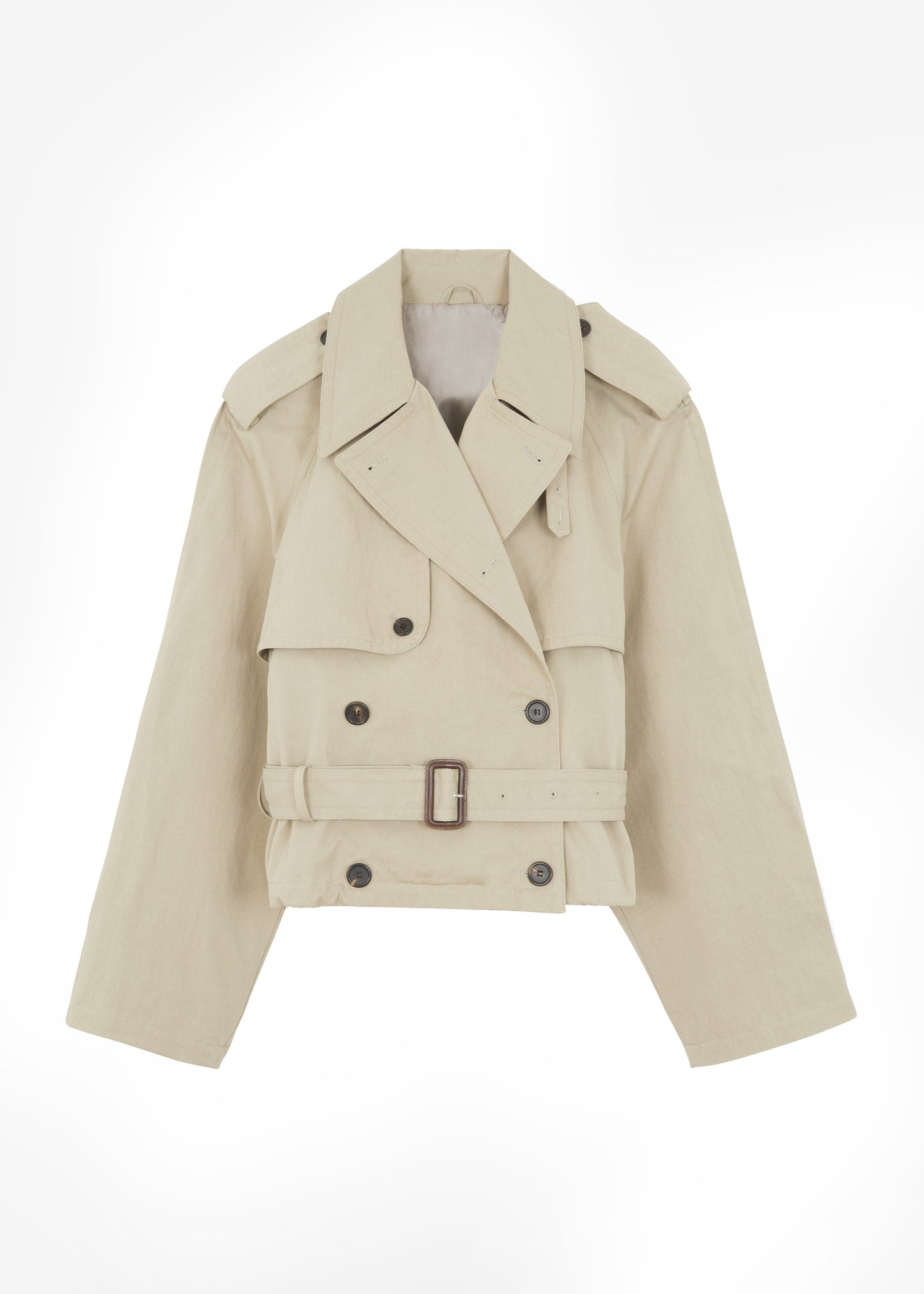 Mads Cropped Trench - Beige