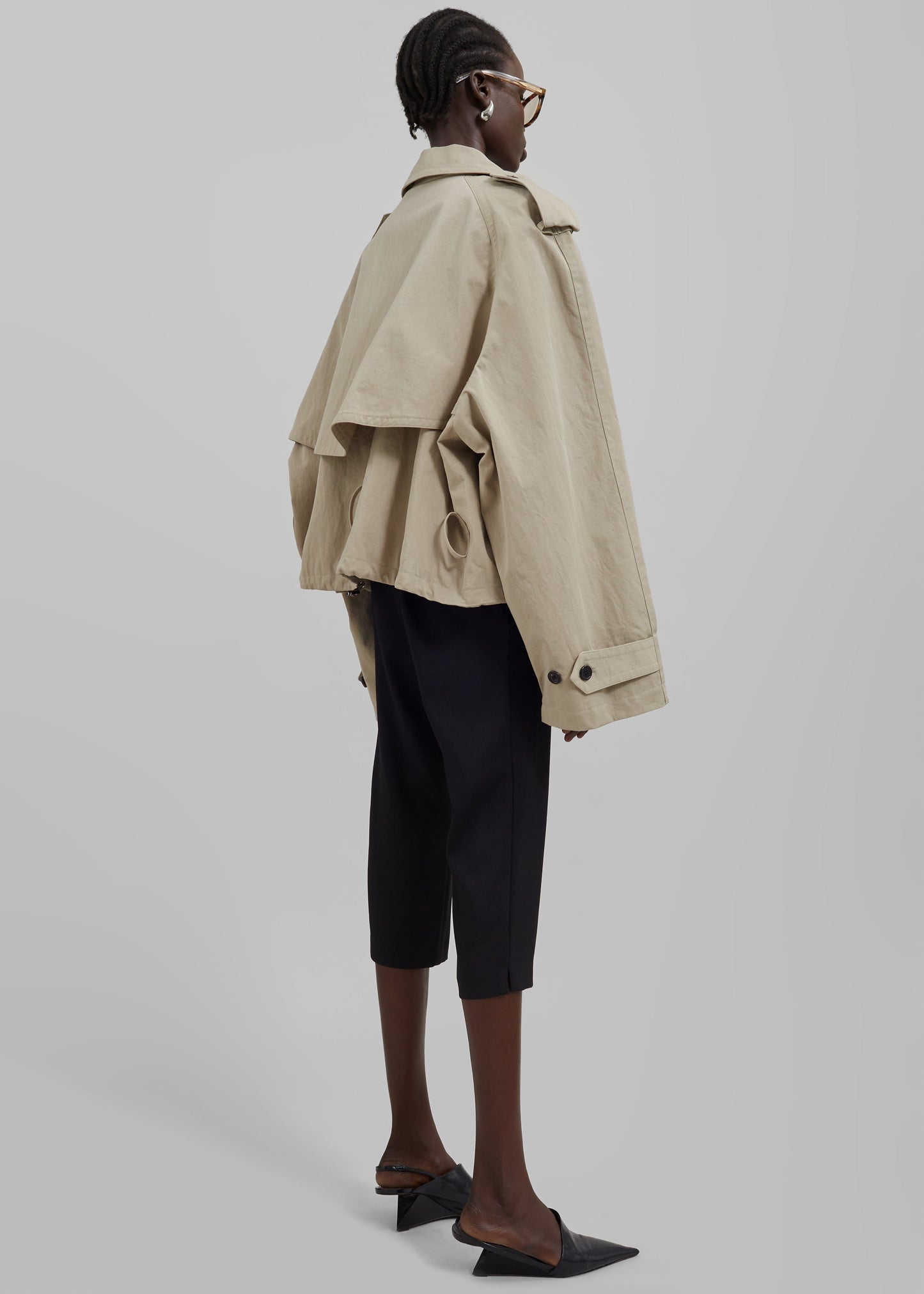 Mads Cropped Trench - Beige