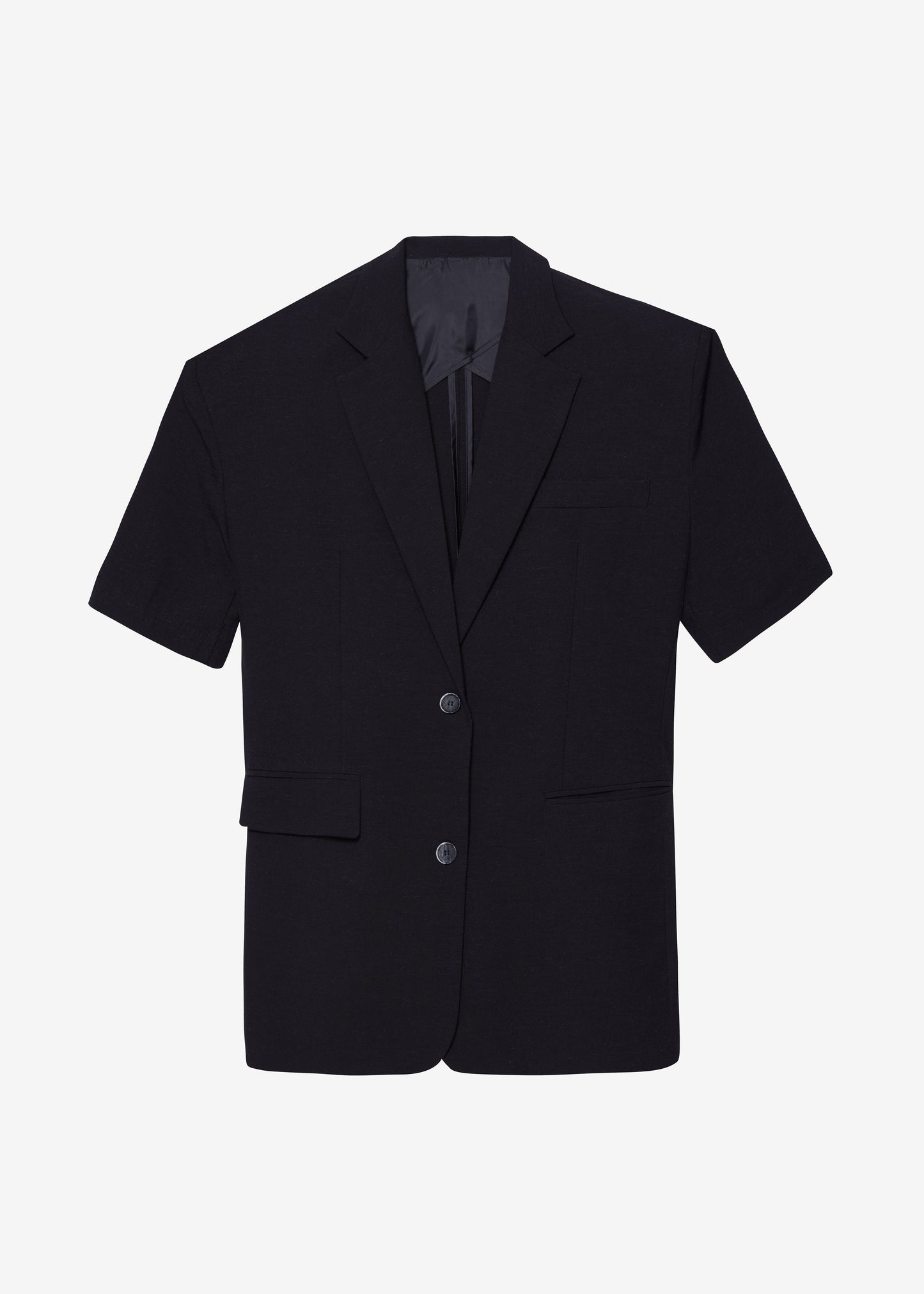 Maisie Short Sleeve Blazer - Black