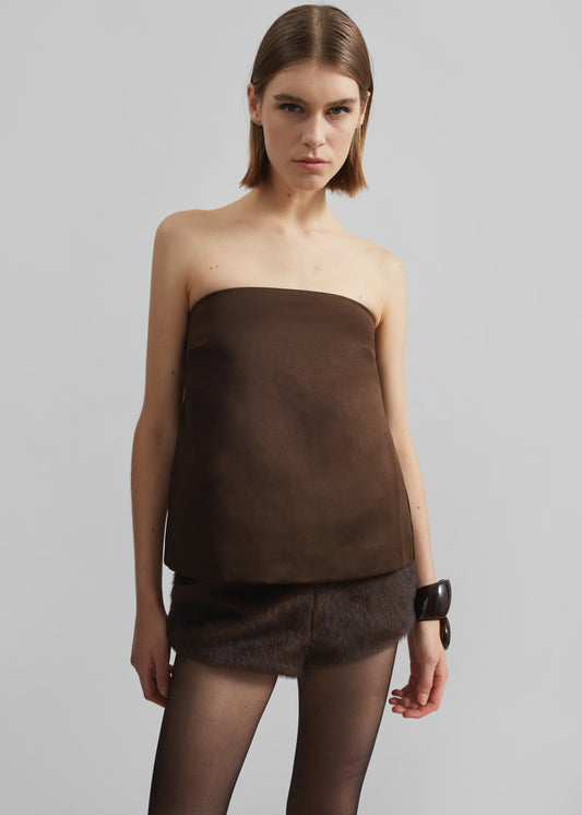 By Malene Birger Hermie Top - Dark Mahogany