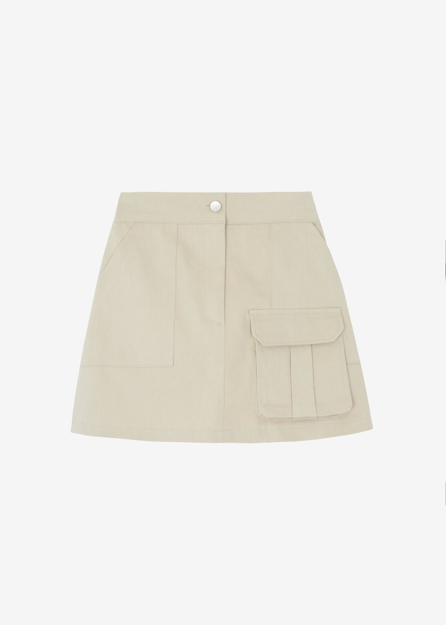 Malia Cargo Mini Skirt - Beige