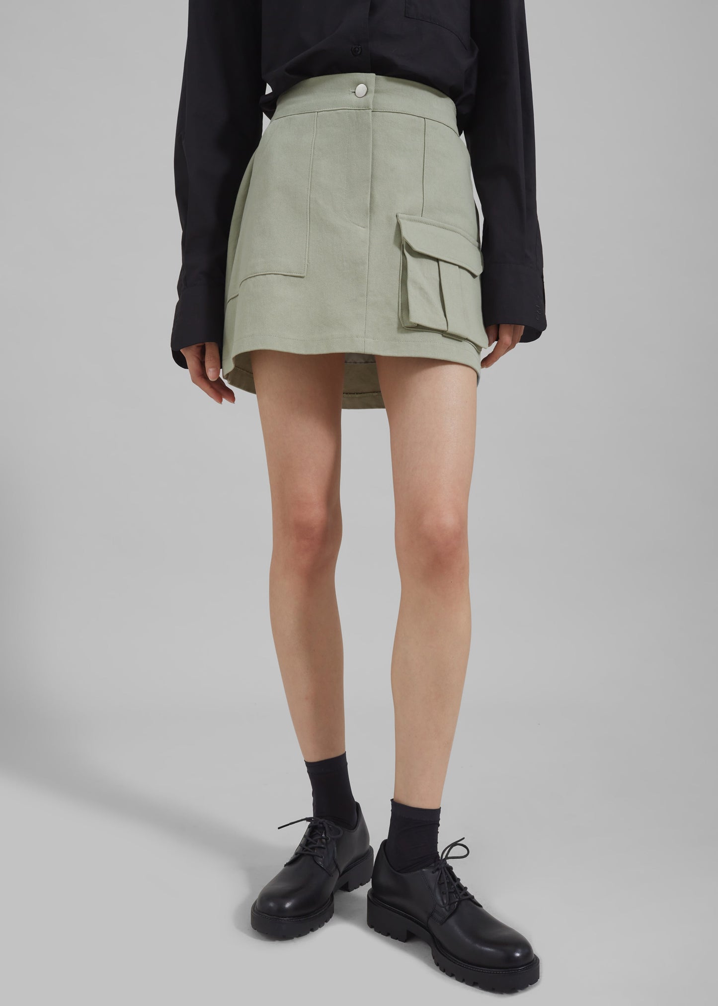 Malia Cargo Mini Skirt - Khaki