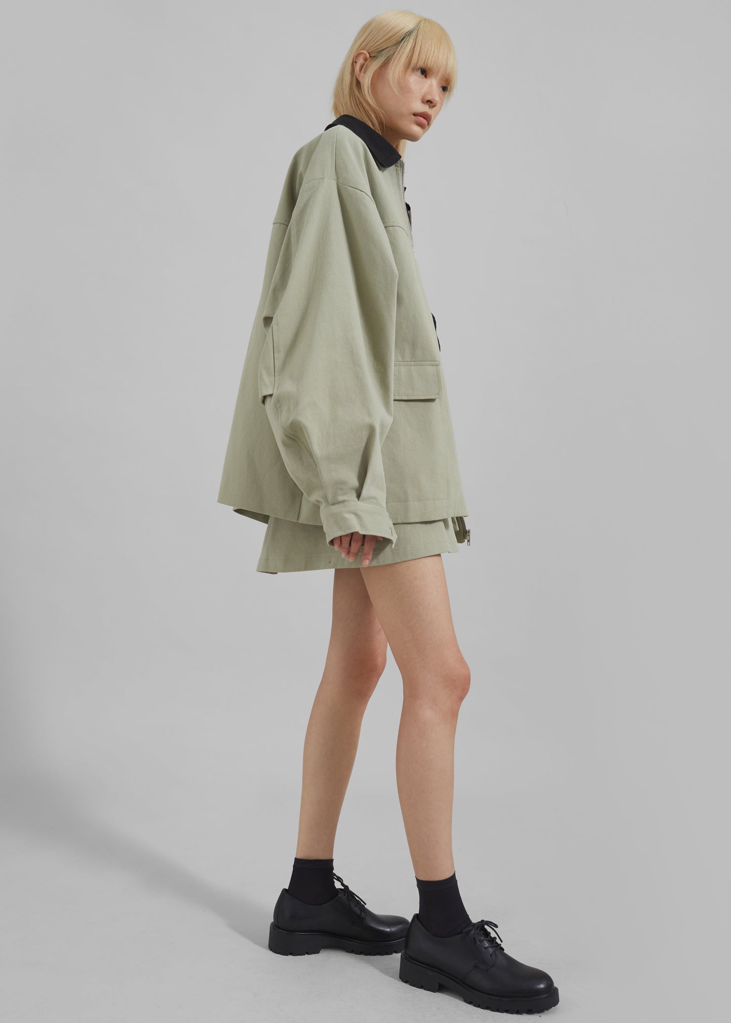 Malia Cargo Mini Skirt - Khaki