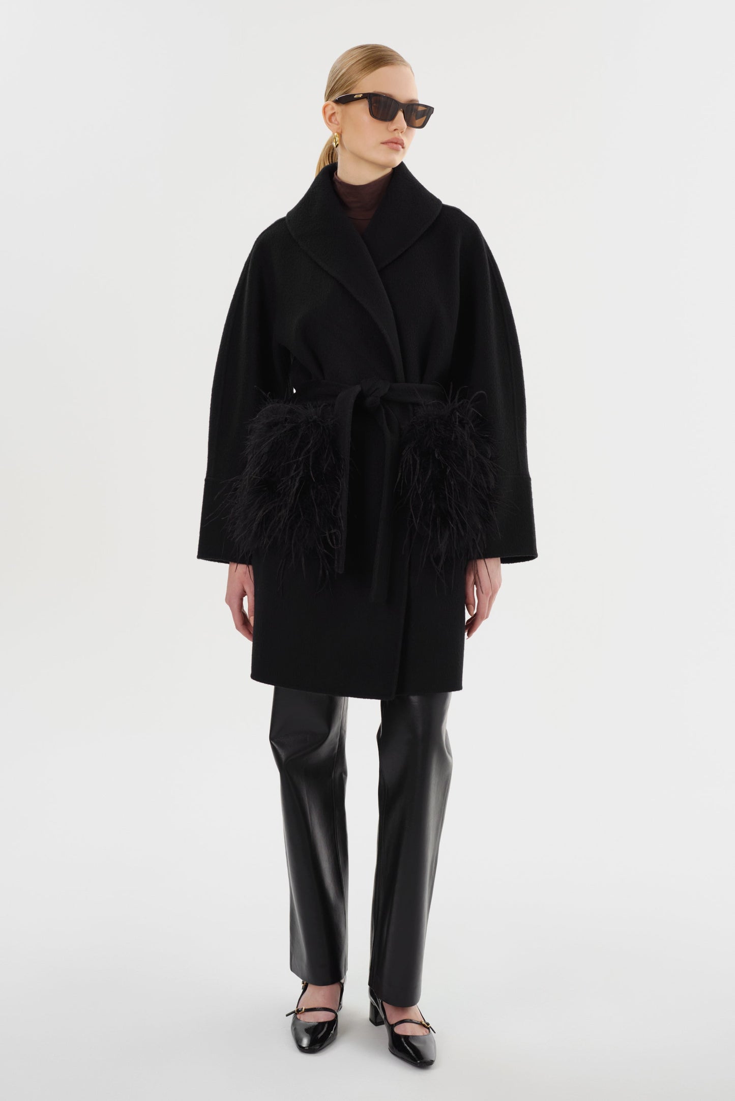 MARIE | Shawl Collar Wool Coat