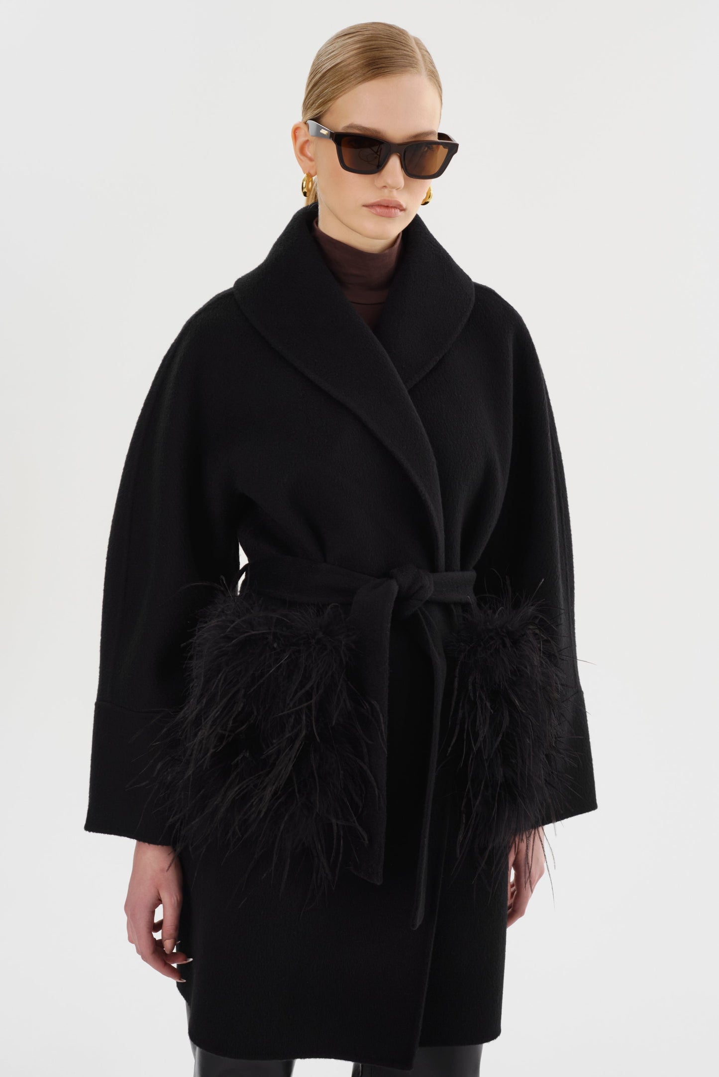 MARIE | Shawl Collar Wool Coat