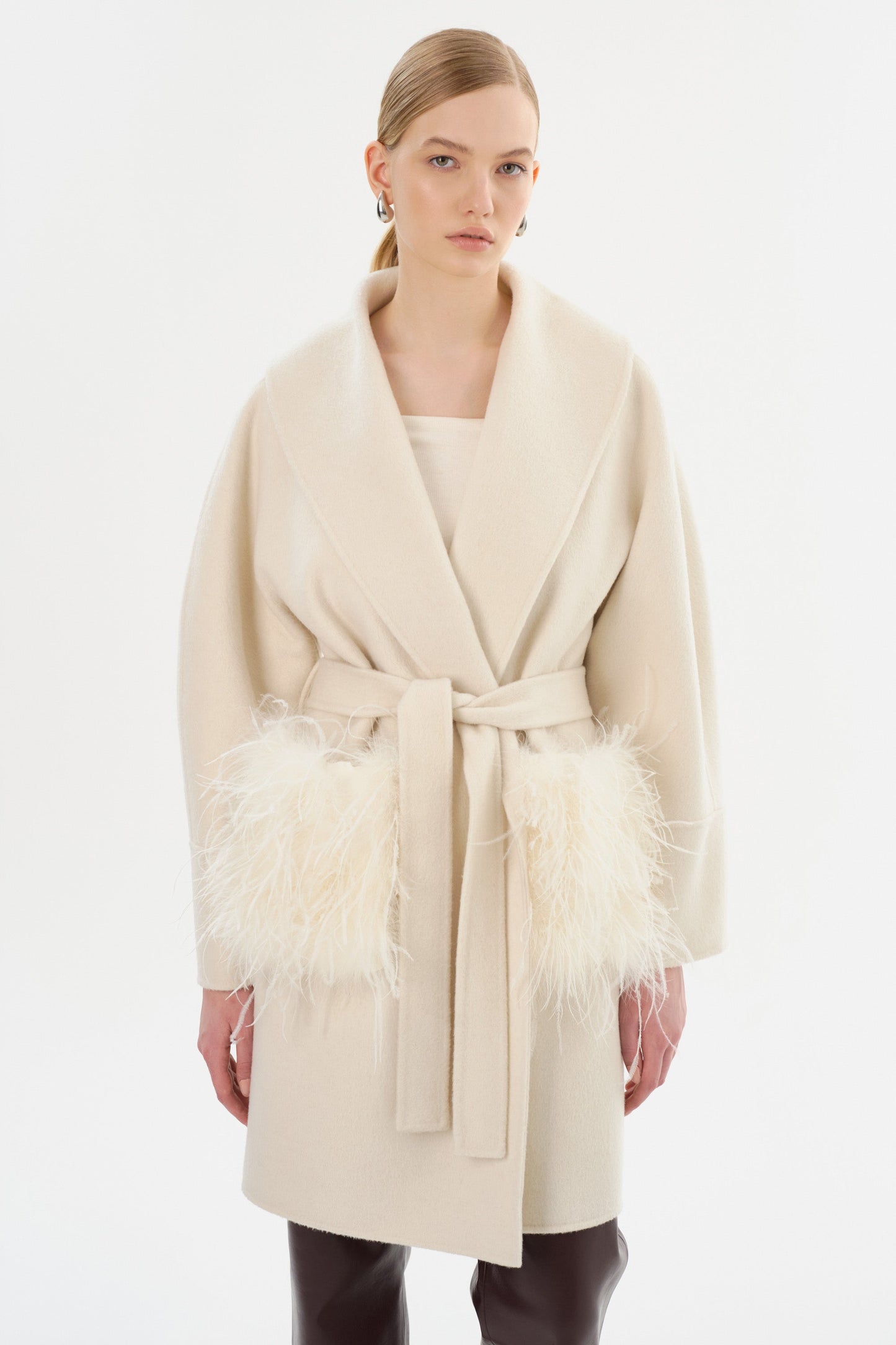 MARIE | Shawl Collar Wool Coat