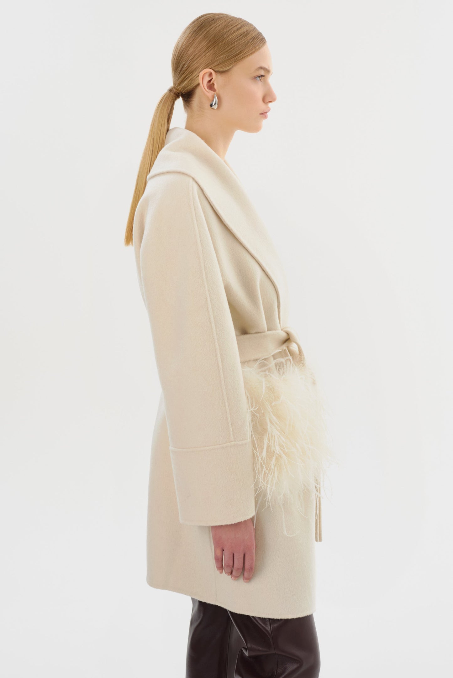 MARIE | Shawl Collar Wool Coat