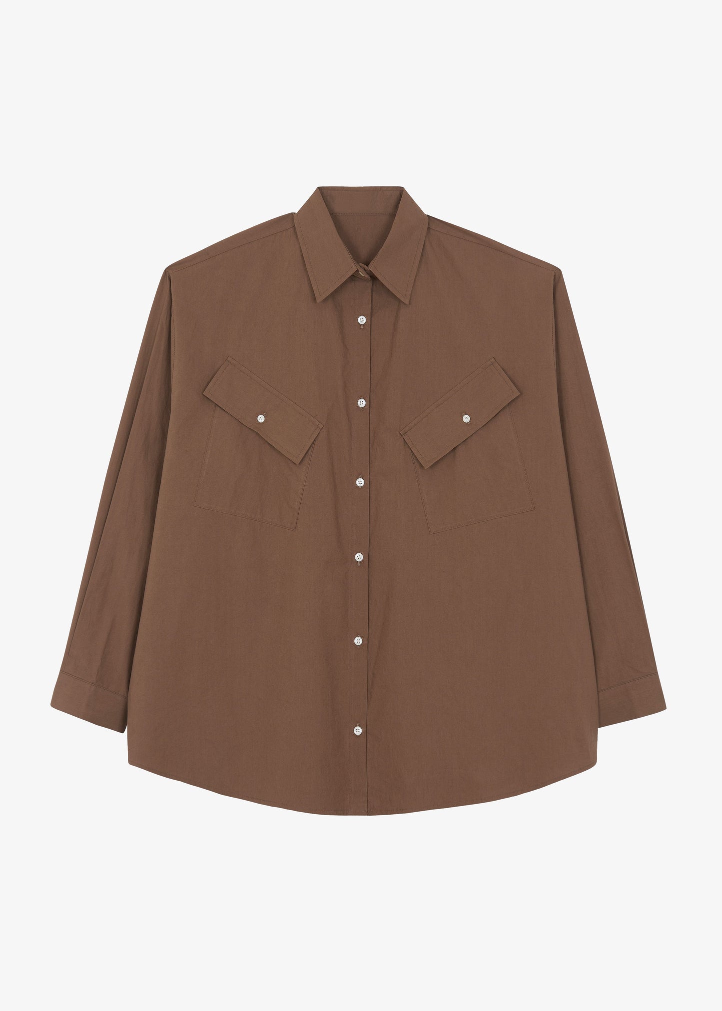 Marin Button Up Utility Shirt - Brown