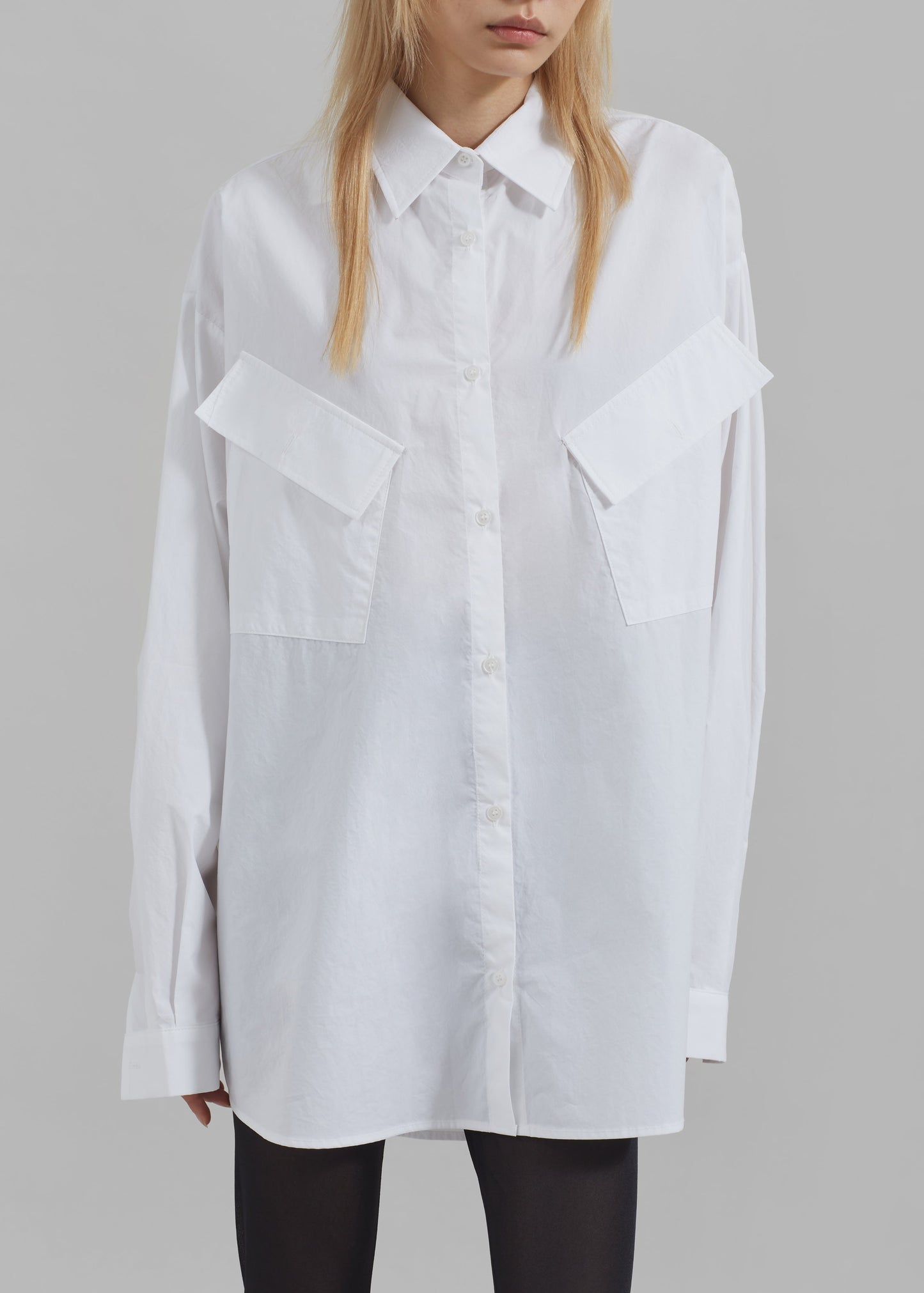 Marin Button Up Utility Shirt - White