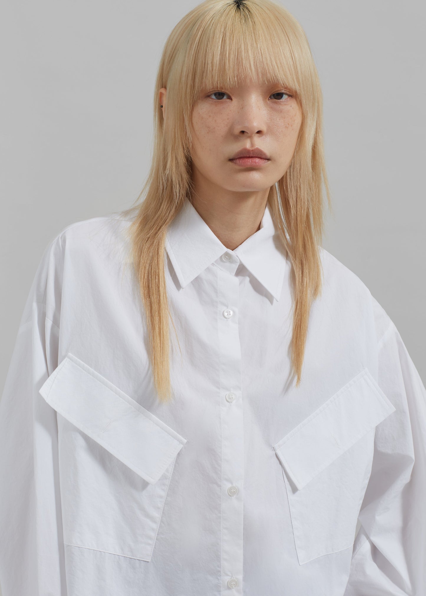 Marin Button Up Utility Shirt - White