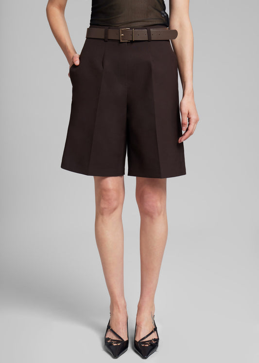 Maura Bermuda Shorts - Brown