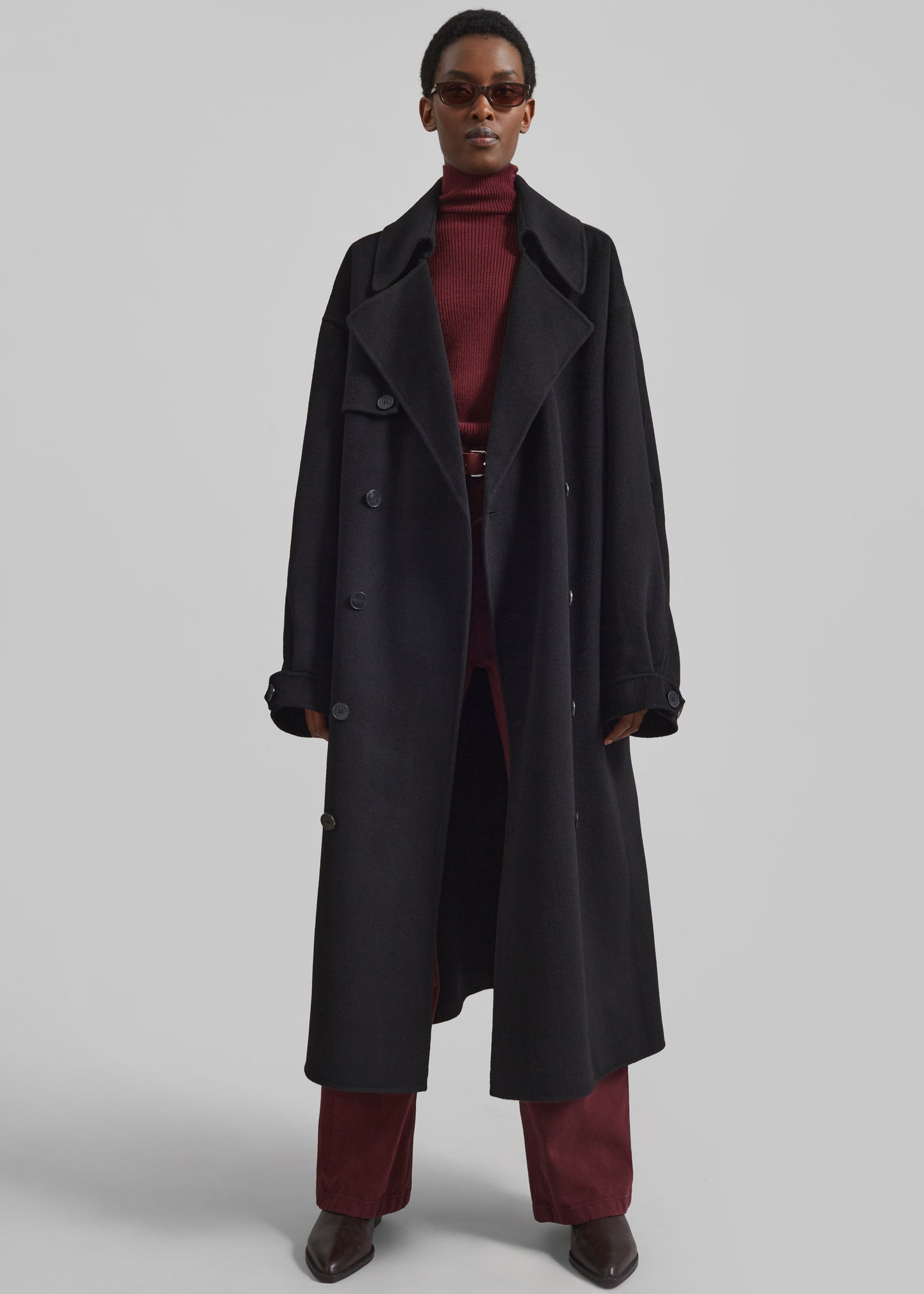 Mavis Long Coat - Black