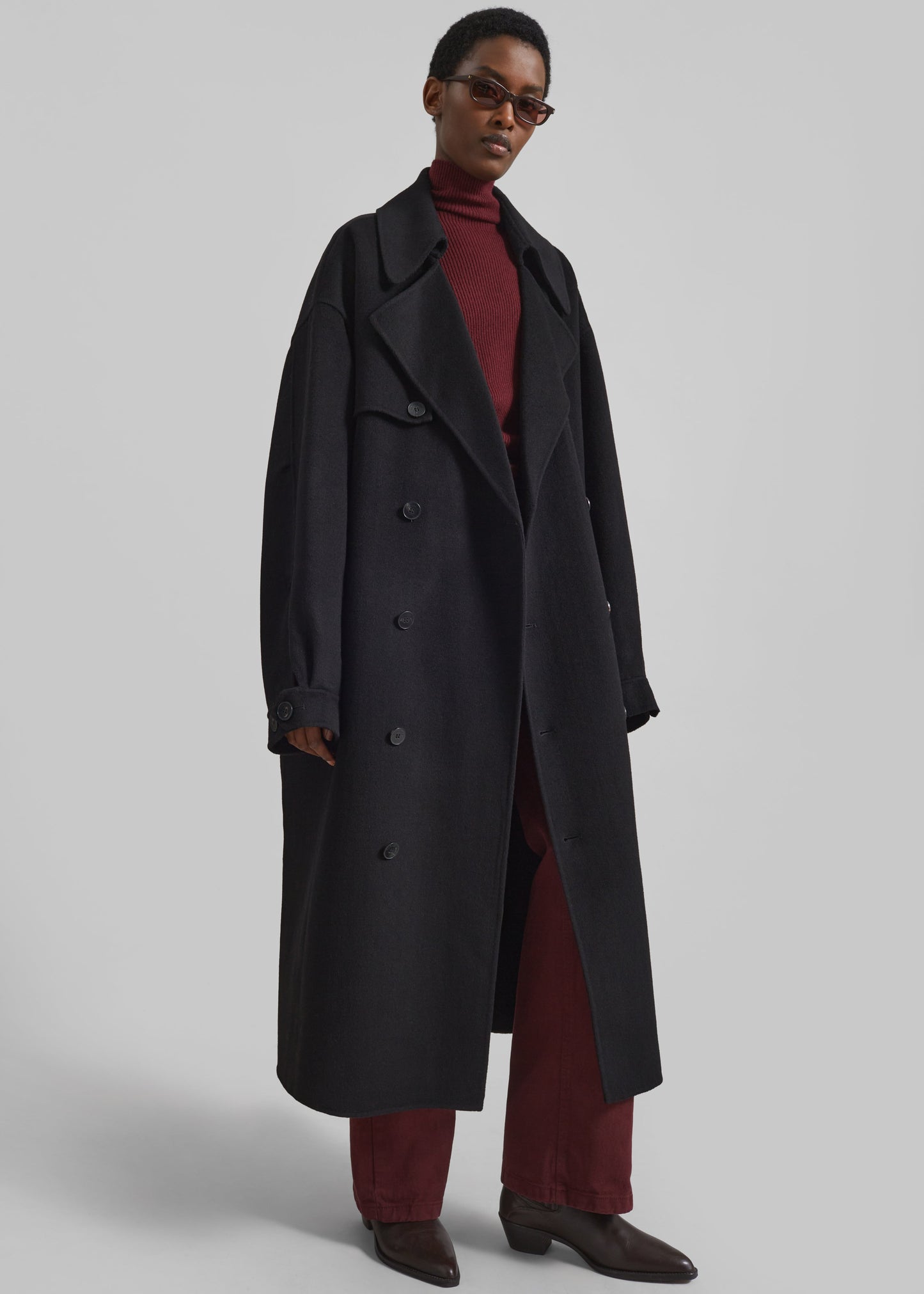 Mavis Long Coat - Black