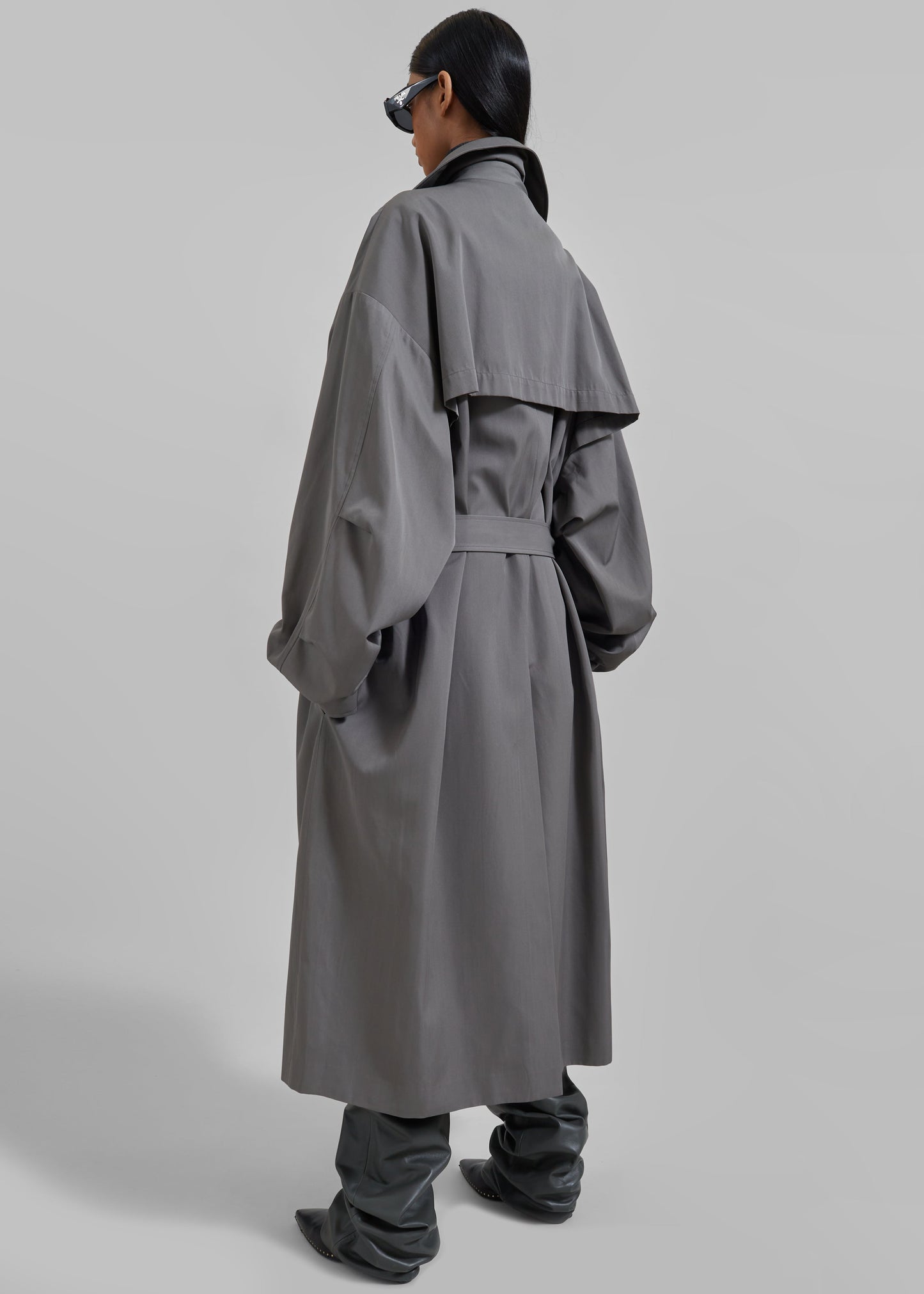 Mavis Oversized Trench - Grey