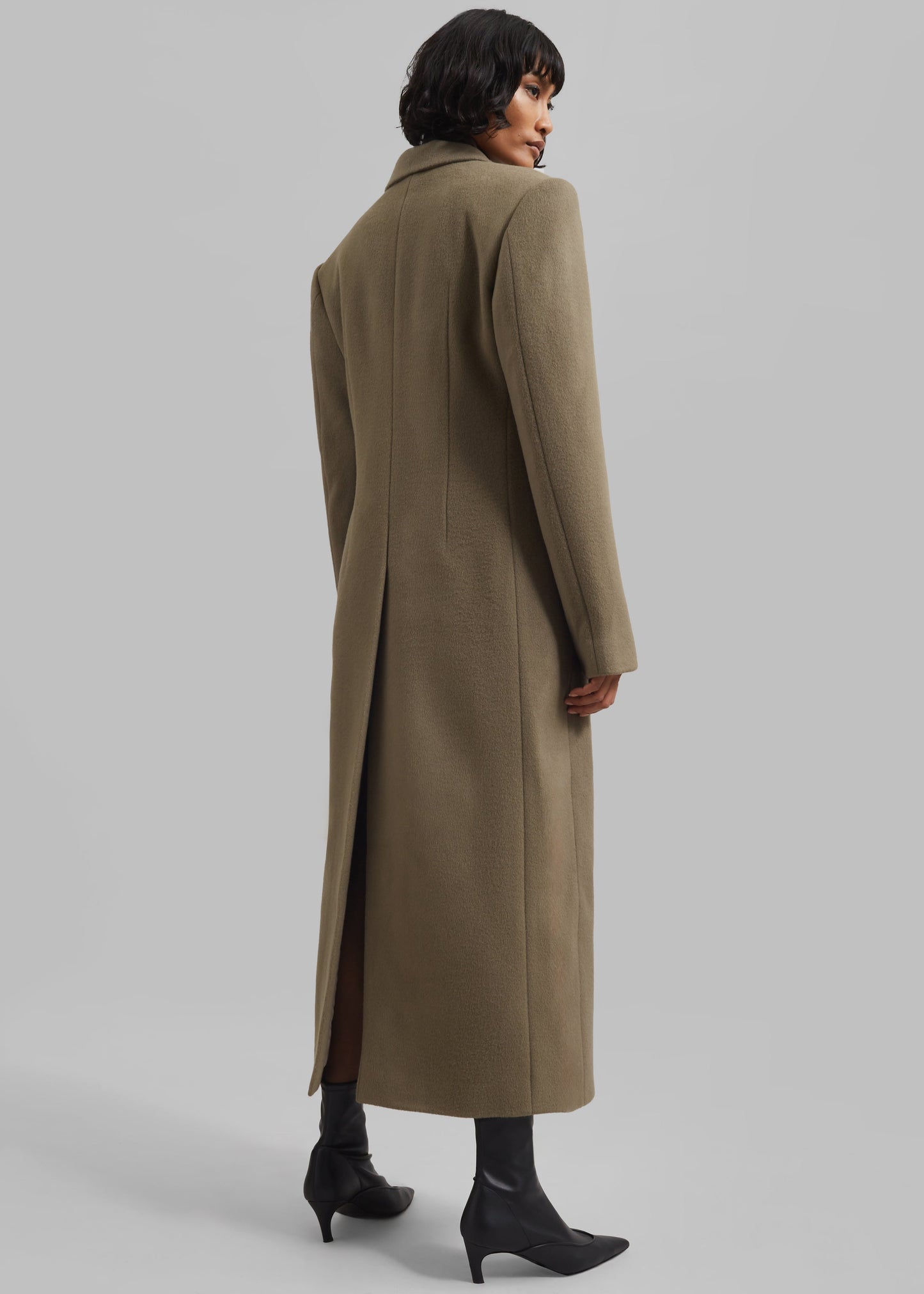 Melva Long Coat - Taupe