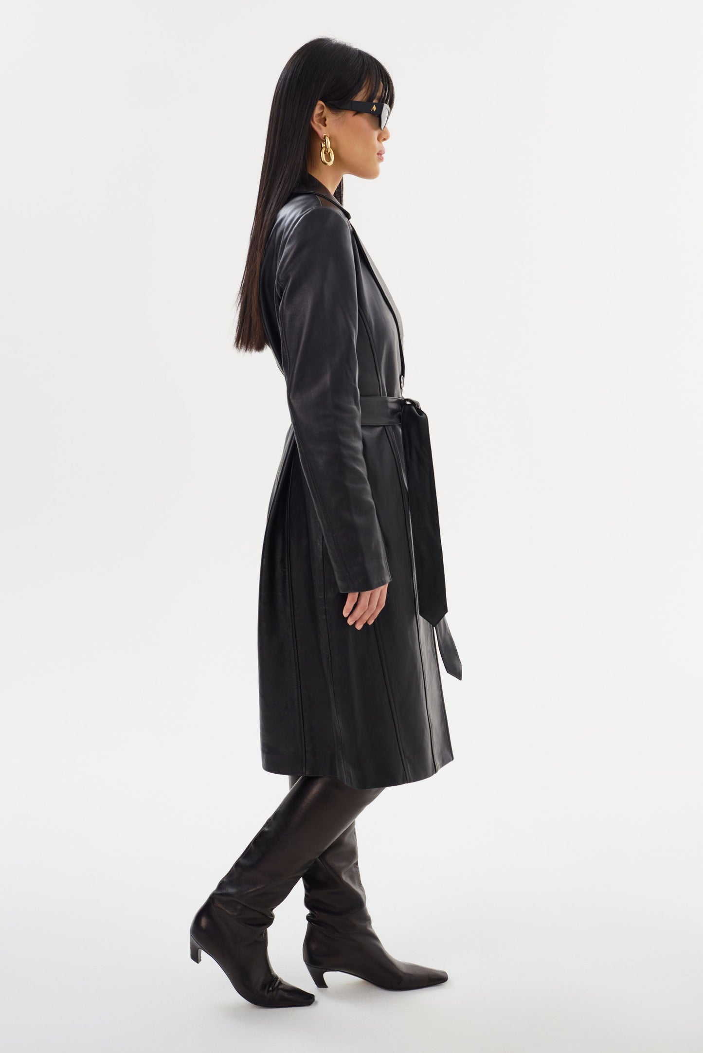 MIRANDA | Leather Trench Coat