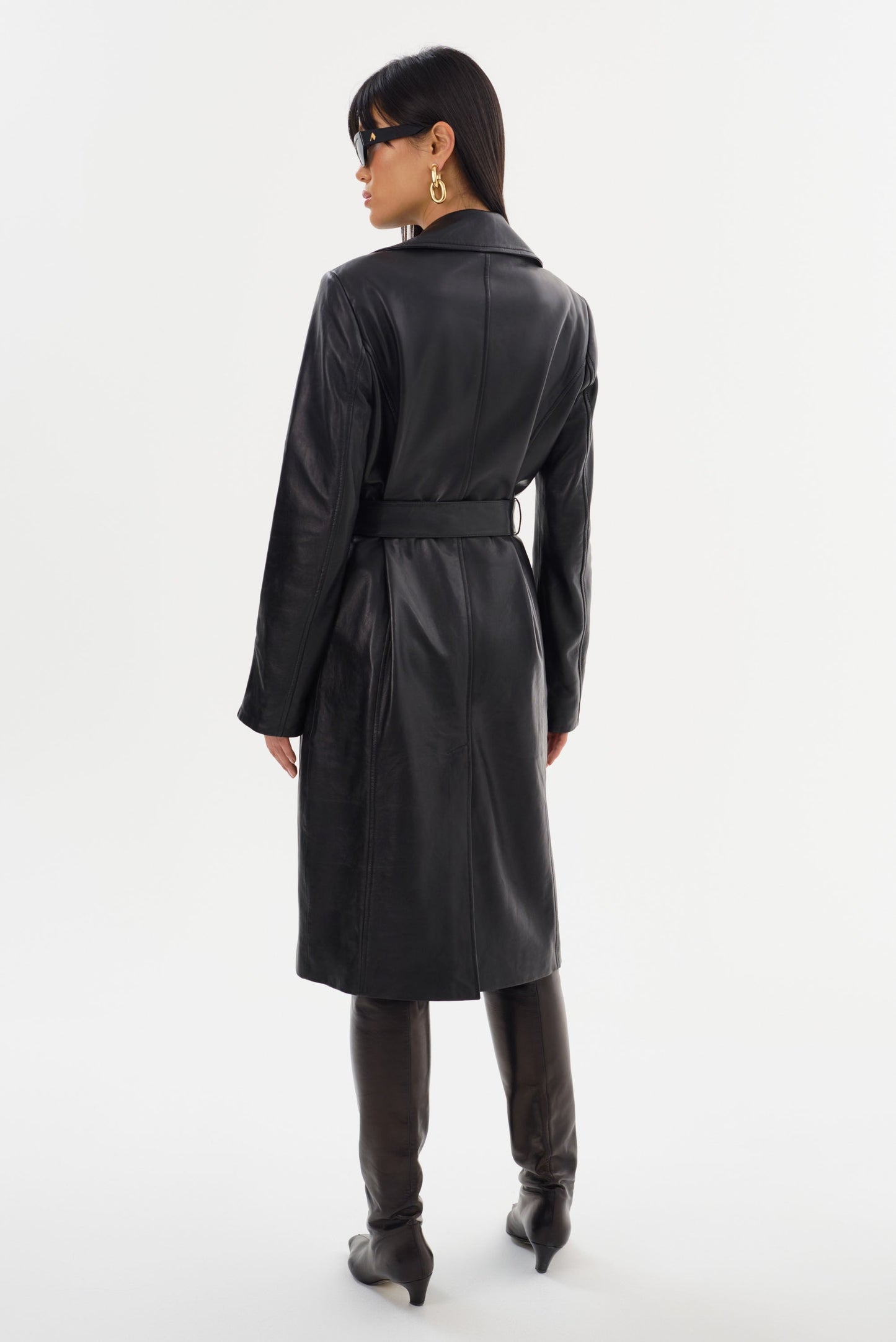 MIRANDA | Leather Trench Coat