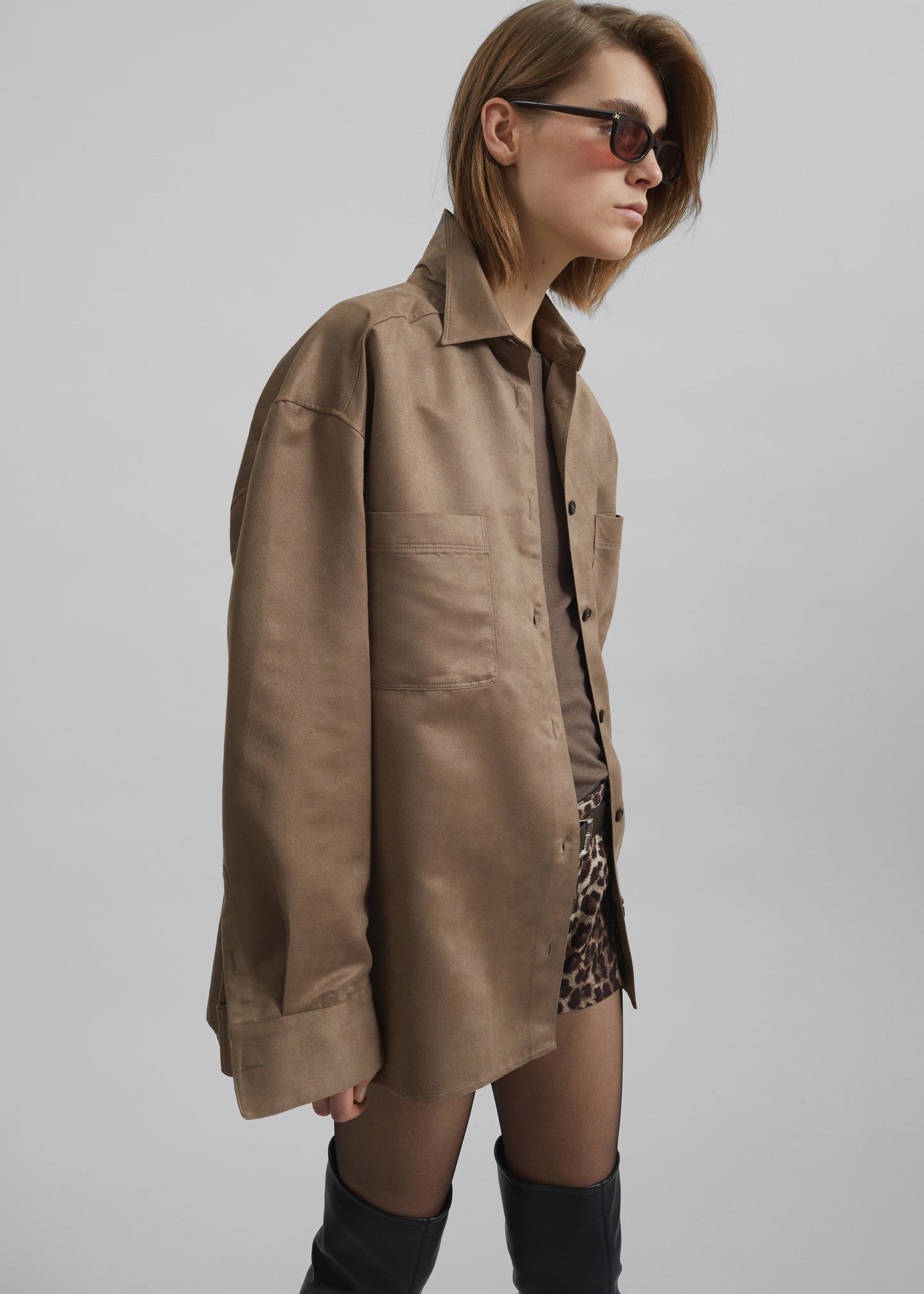 Mire Button Up Shirt - Camel