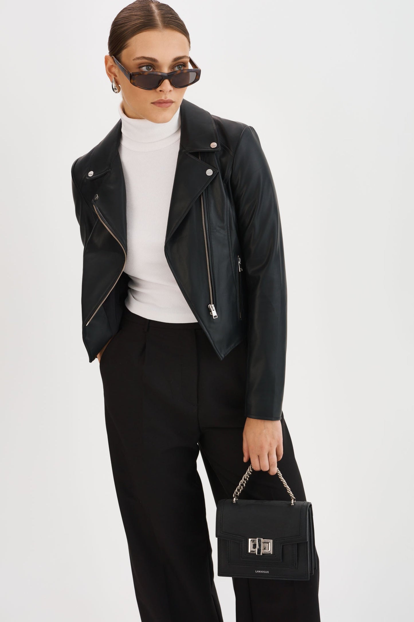 MONICA | Faux Leather Jacket