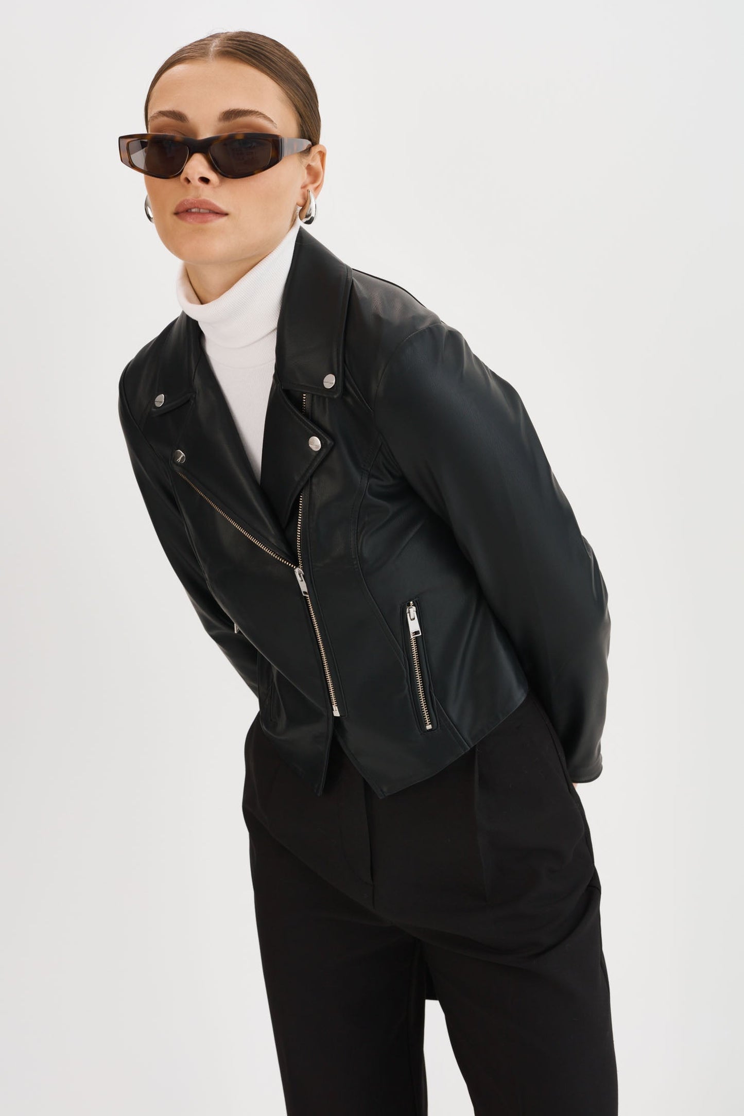 MONICA | Faux Leather Jacket