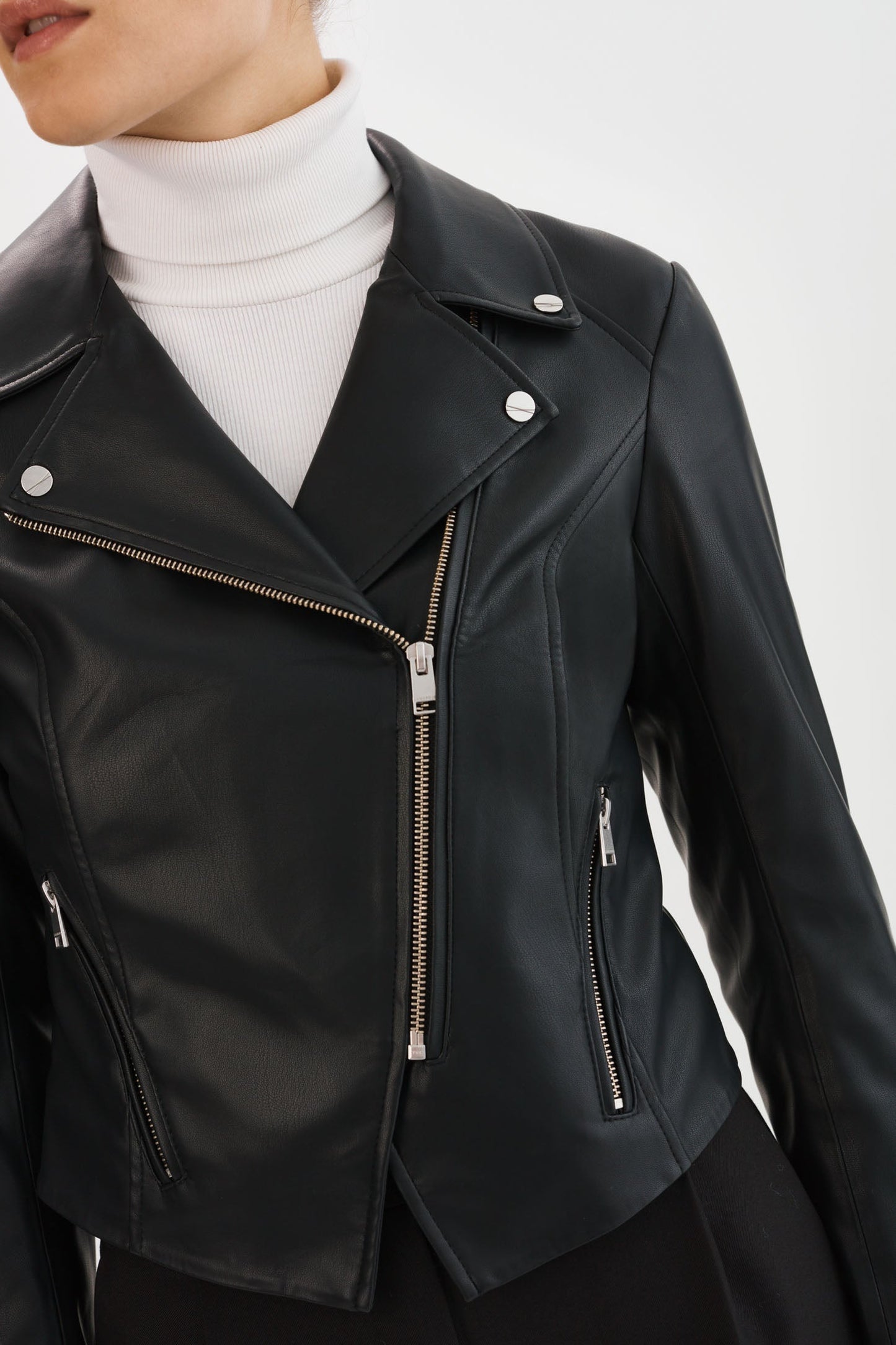 MONICA | Faux Leather Jacket