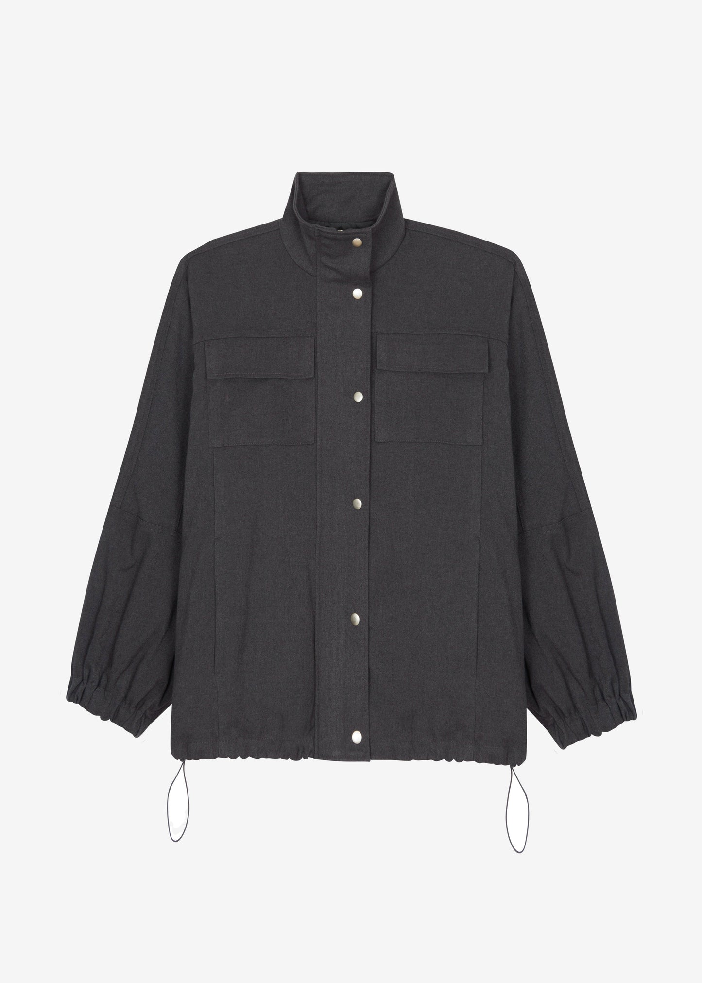 Monroy Utility Jacket - Charcoal