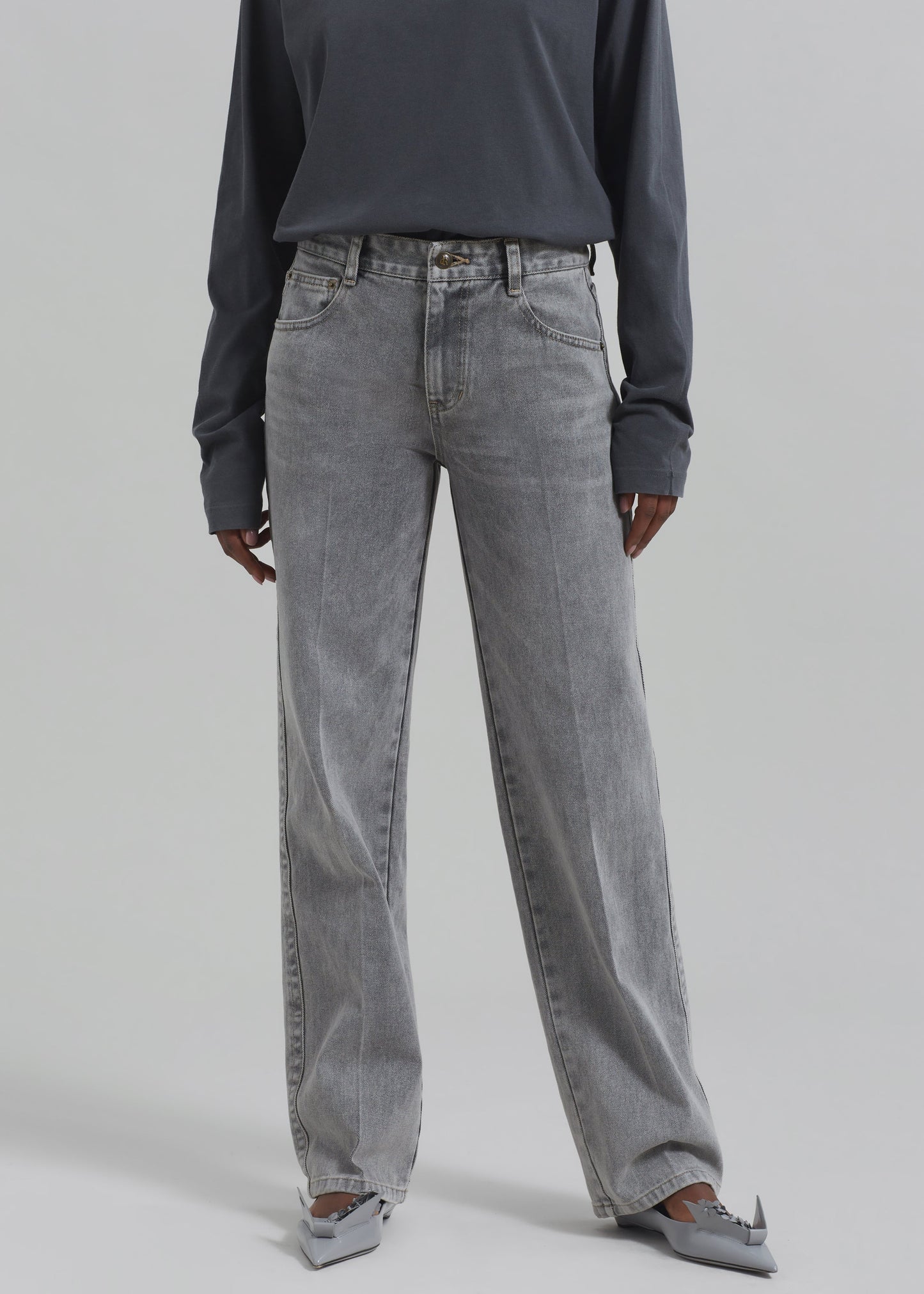 Montrose Straight Leg Jeans - Grey Wash