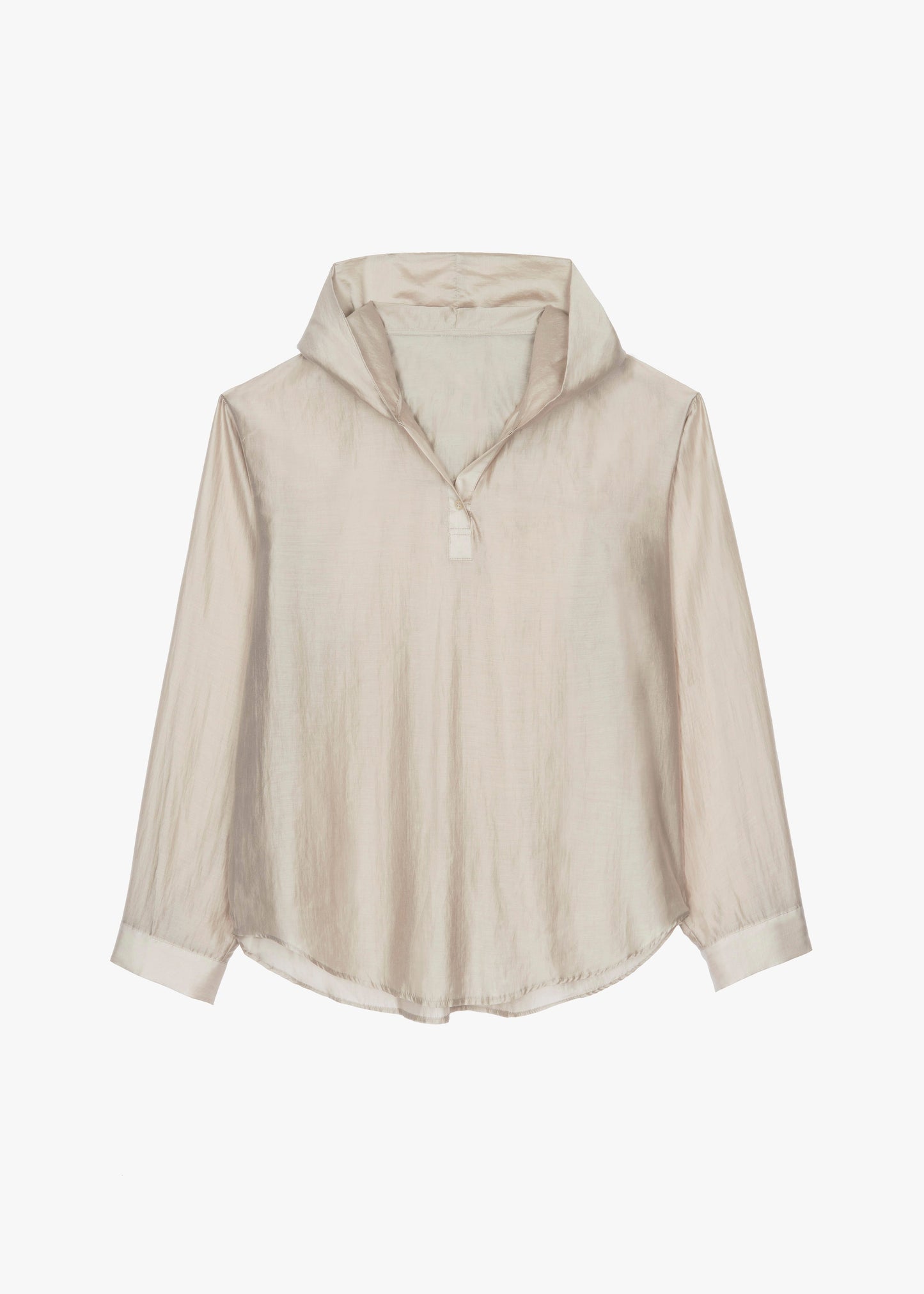 Moraine Hooded Blouse - Beige