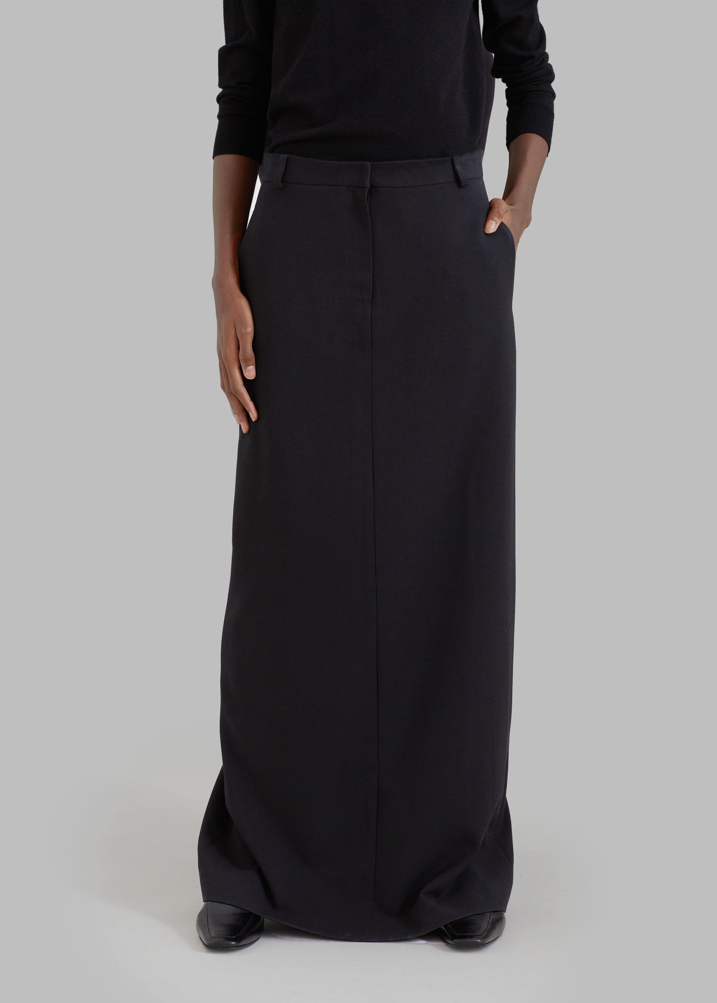 Malvo Long Pencil Skirt - Black