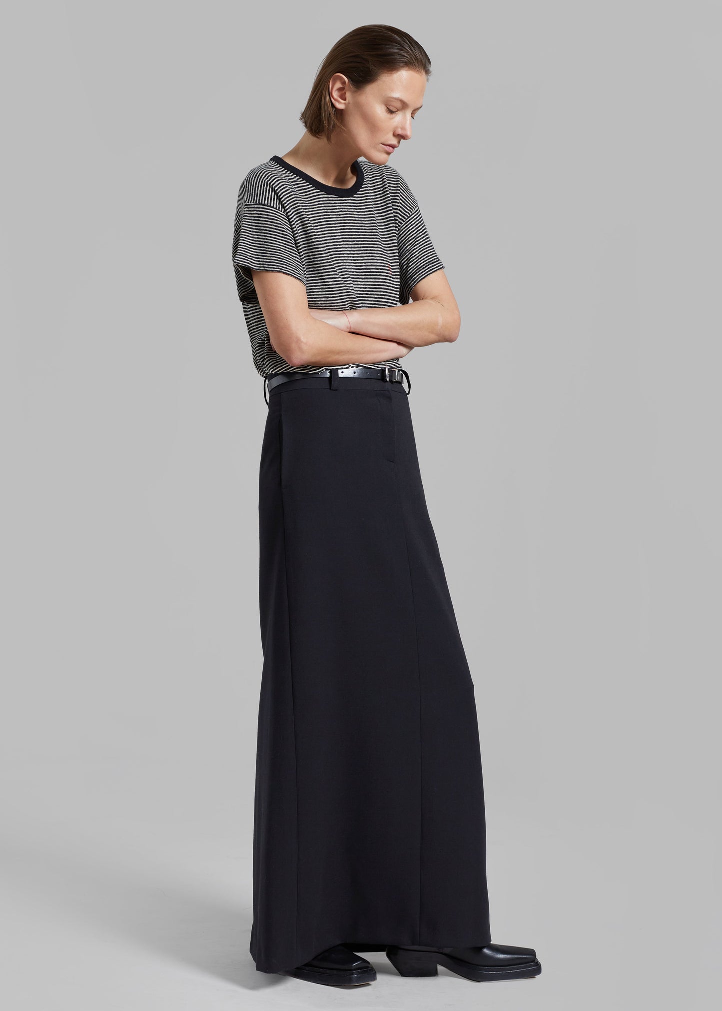 Malvo Long Pencil Skirt - Black