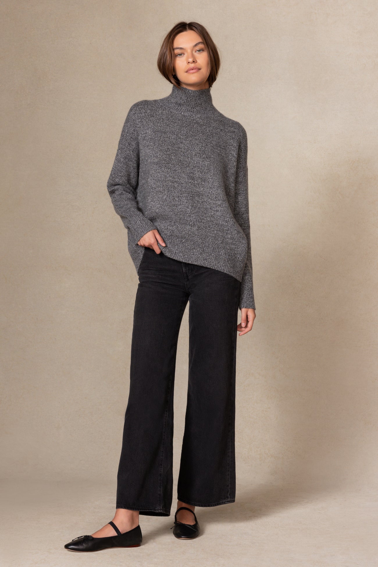 JOSLYN TURTLENECK CASHMERE SWEATER