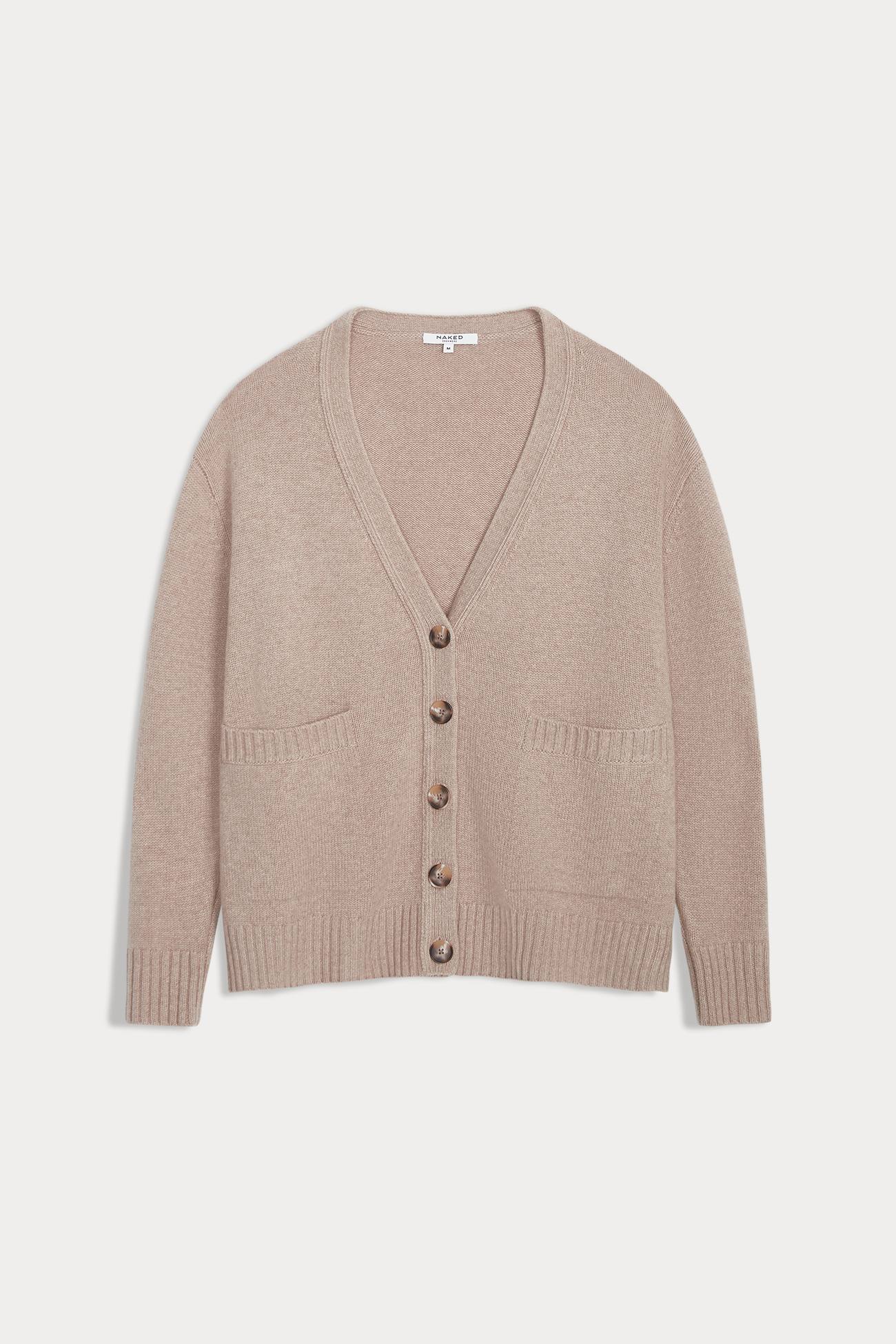 LAUREN BUTTON-UP CASHMERE CARDIGAN