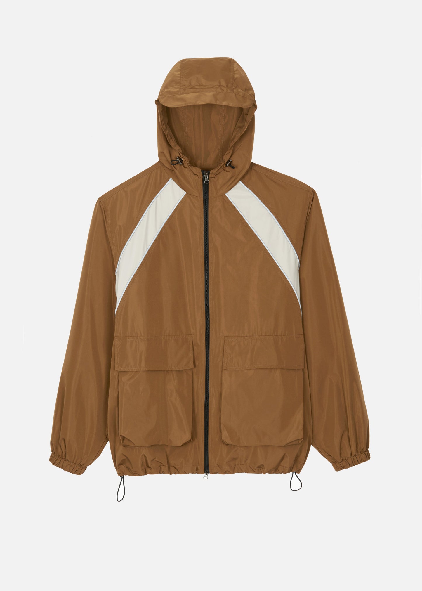 Navan Windbreaker Cargo Jacket - Brown