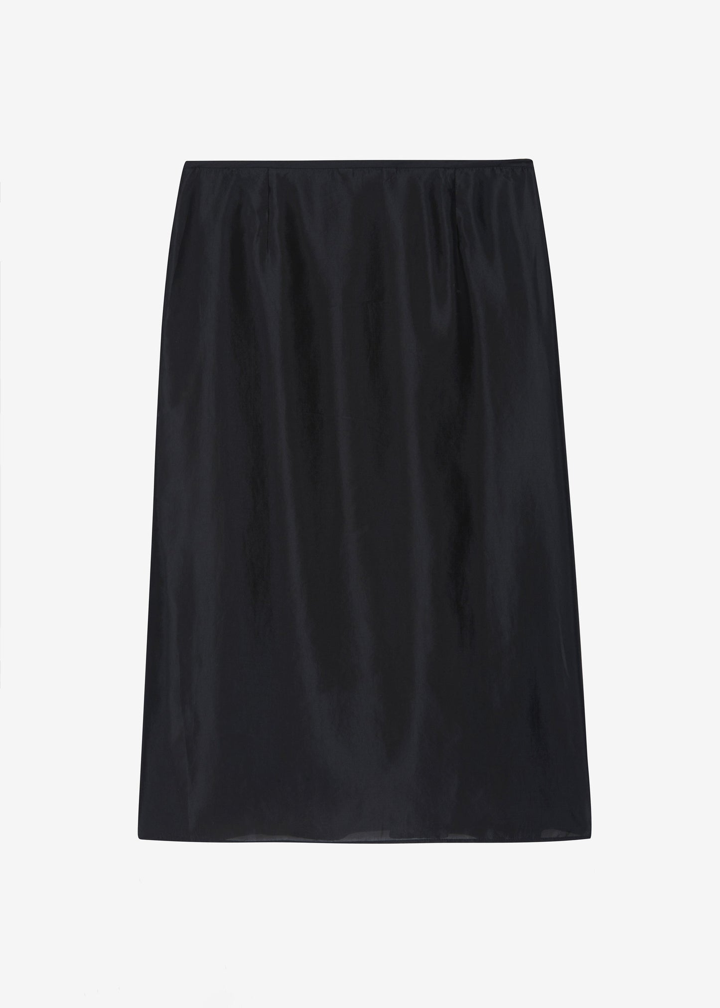 Naya Sheer Organza Midi Skirt - Black