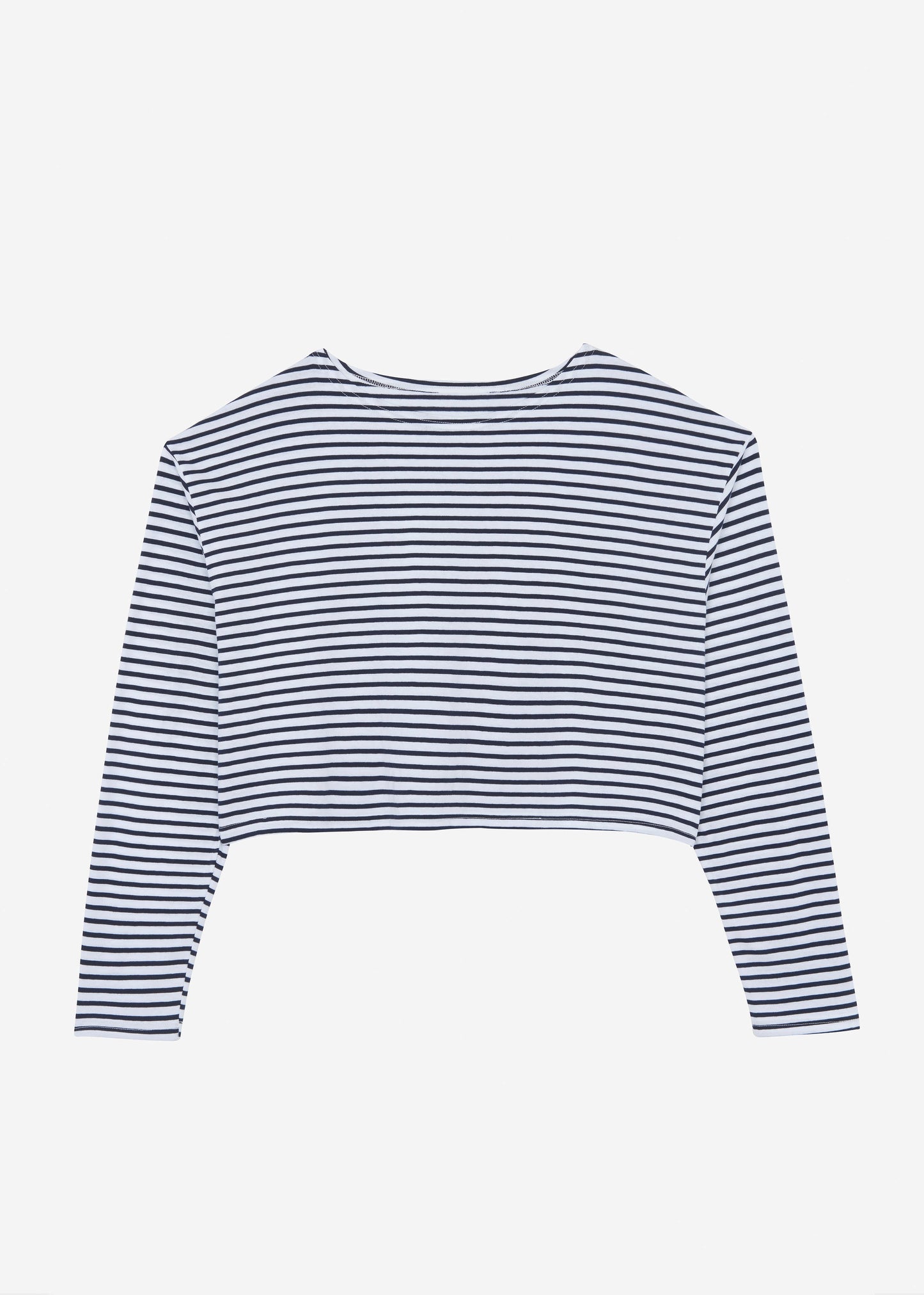 Neha Cropped Top - Navy Stripe