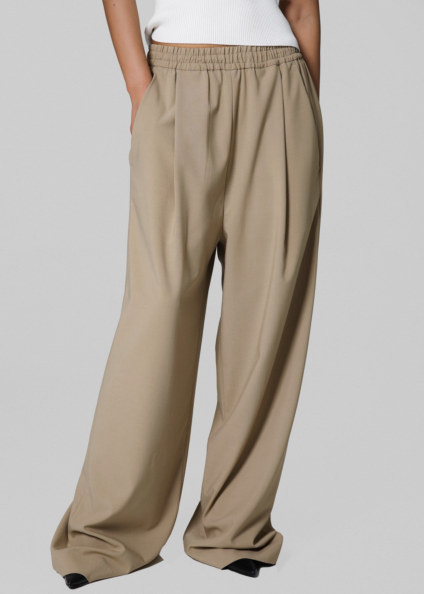 Neva Wide Trousers - Beige