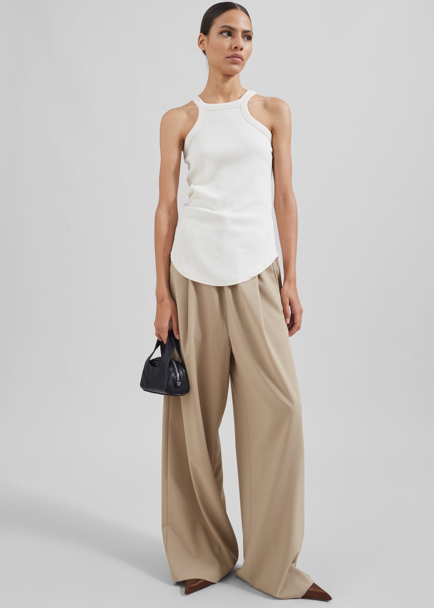 Neva Wide Trousers - Beige