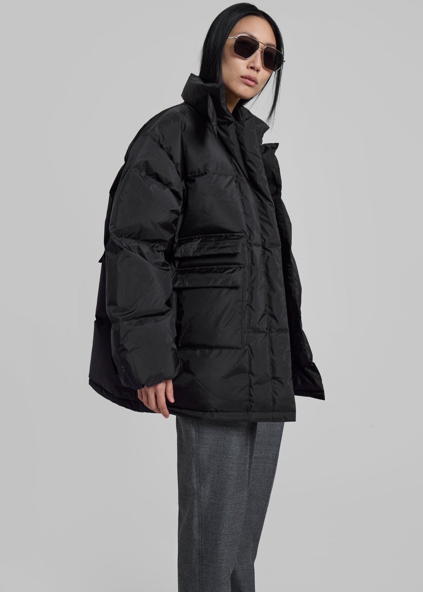 Nixa Puffer Jacket - Black